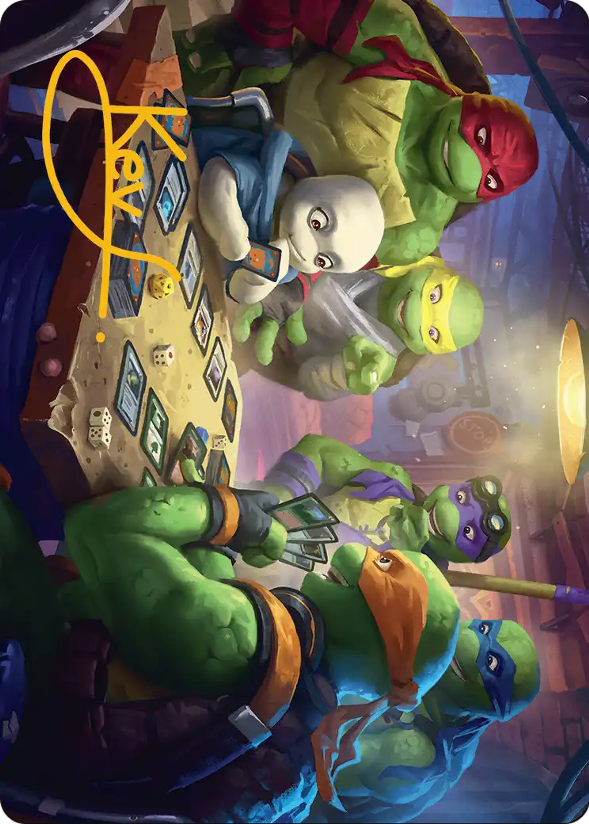 Lessons from Life — Teenage Mutant Ninja Turtles Art Series — Magic: The Gathering