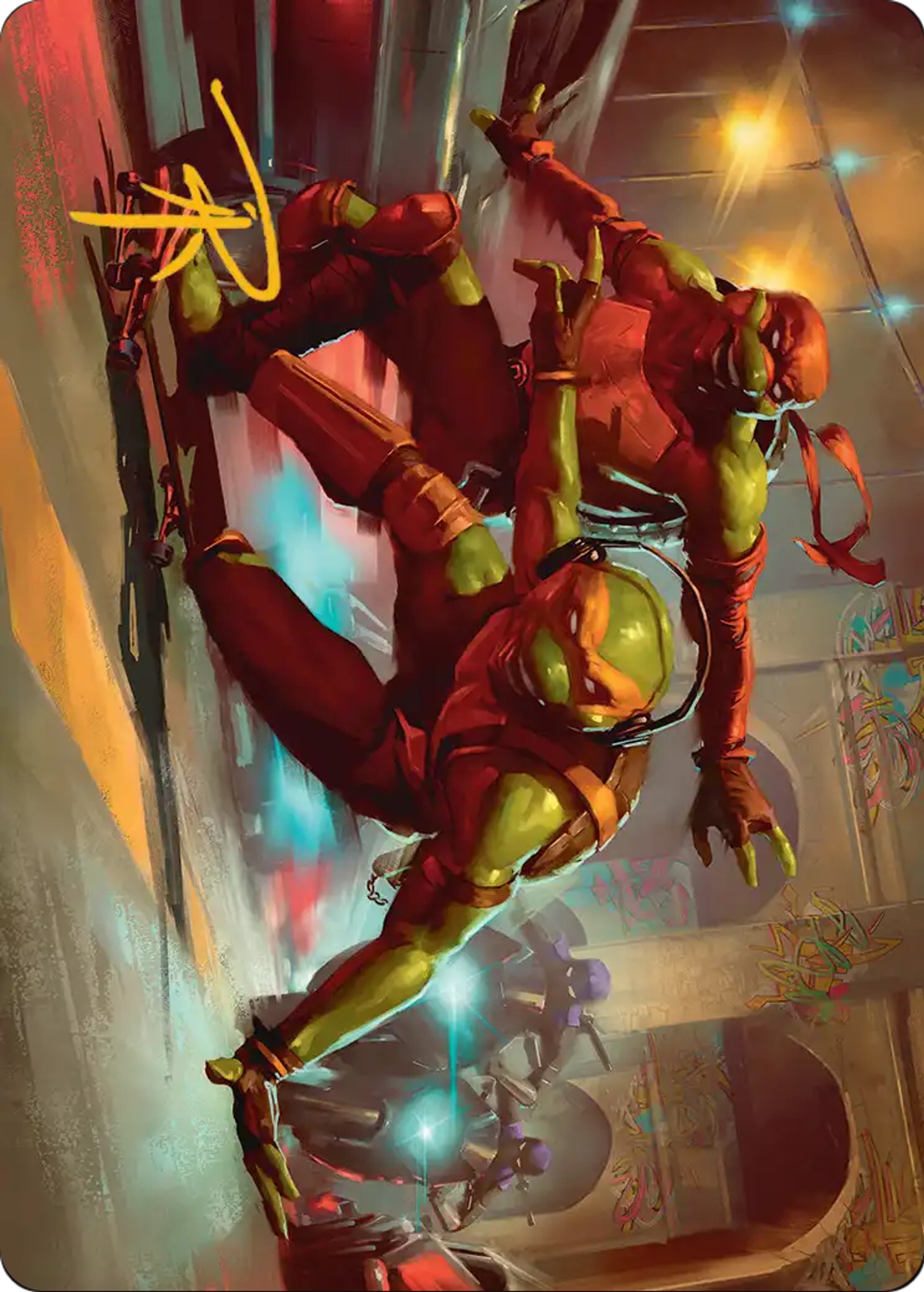 Raph & Mikey, Troublemakers — Teenage Mutant Ninja Turtles Art Series — Magic: The Gathering