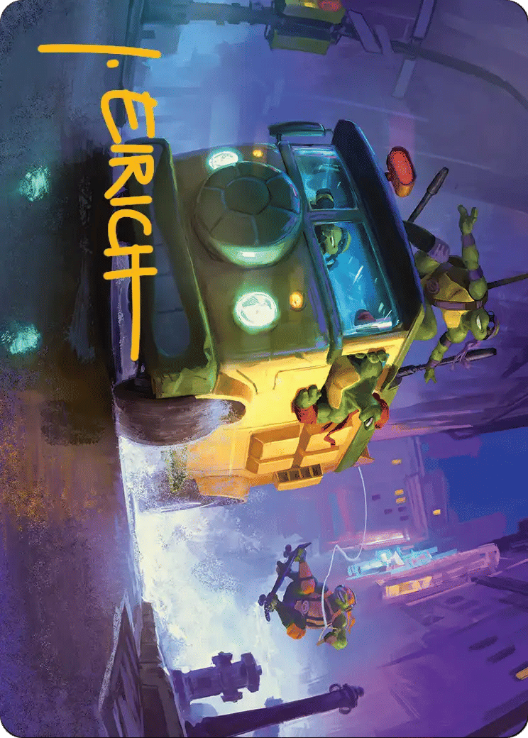 Turtle Van — Teenage Mutant Ninja Turtles Art Series — Magic: The Gathering