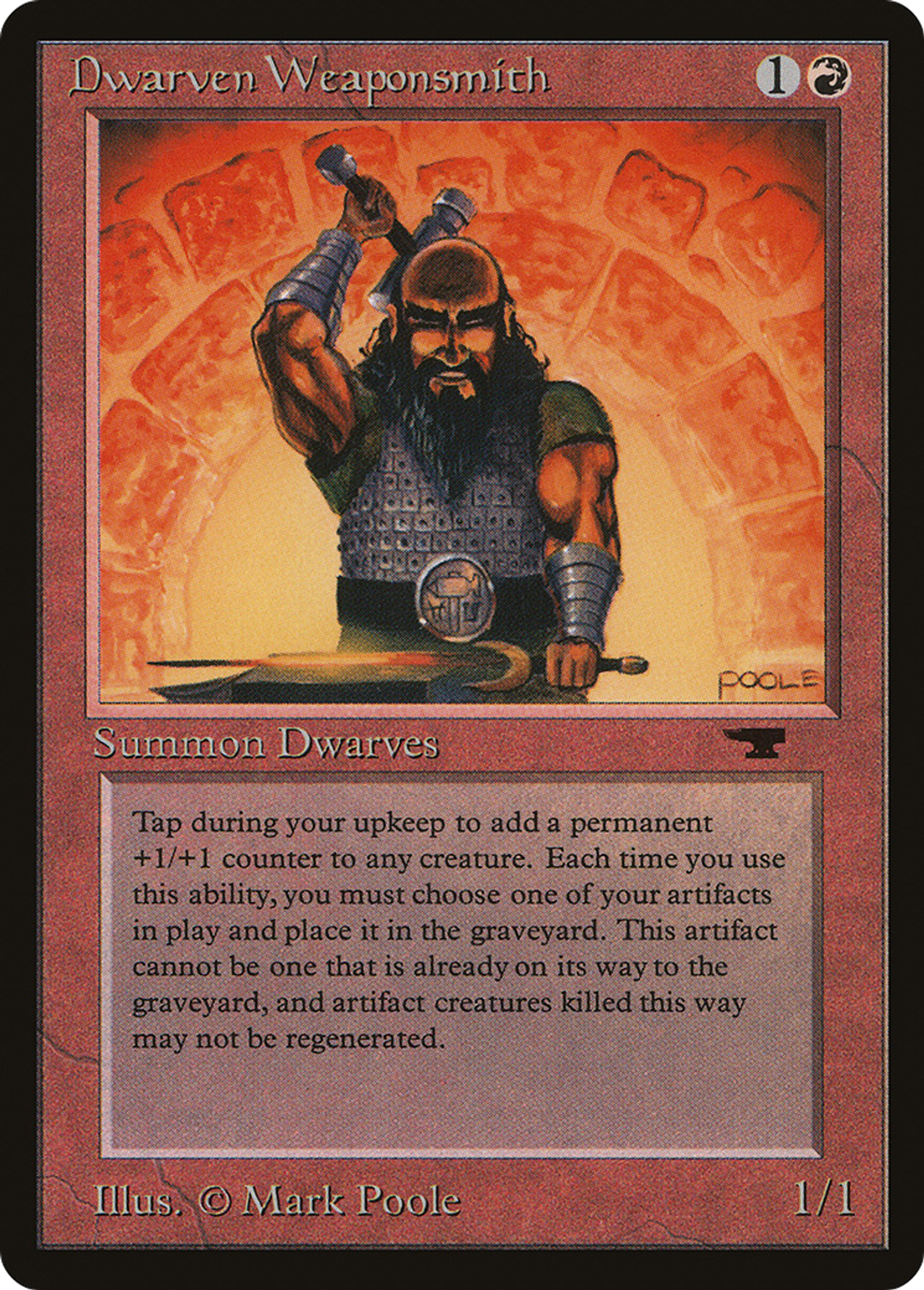 Dwarven Weaponsmith — Antiquities — Magic: The Gathering