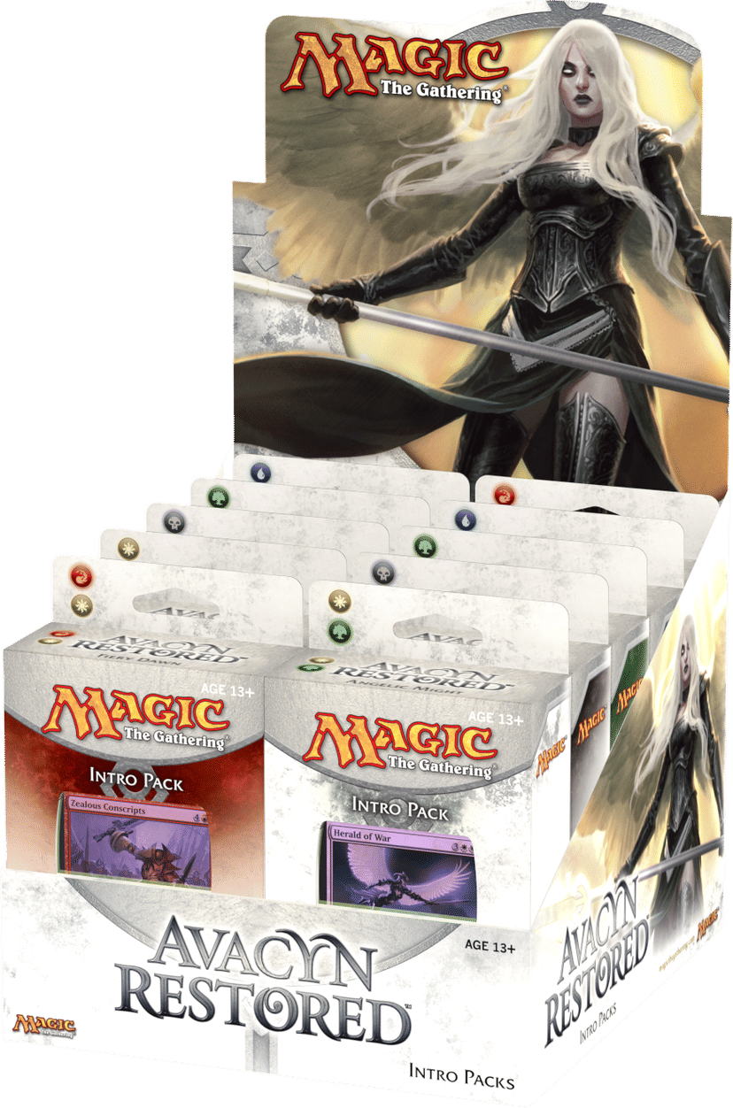 Avacyn Restored Intro Pack Display from Avacyn Restored - Magic: The Gathering