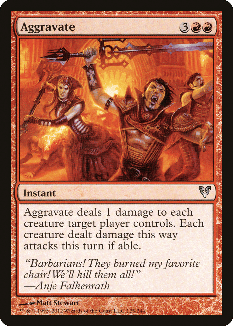 Aggravate — Avacyn Restored — Magic: The Gathering
