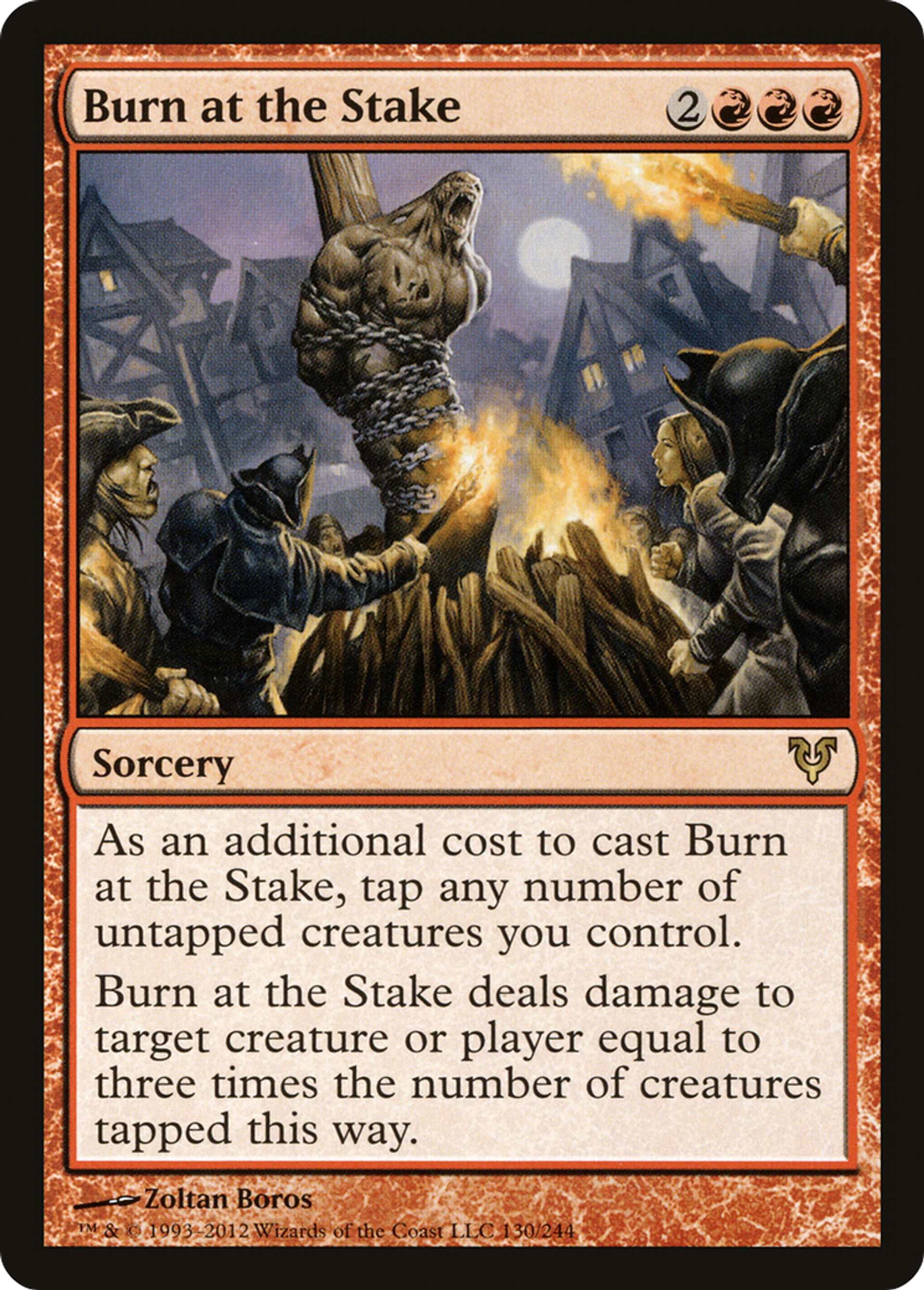 Burn at the Stake — Avacyn Restored — Magic: The Gathering