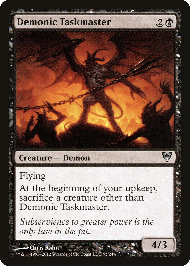 Demonic Taskmaster — Avacyn Restored — Magic: The Gathering