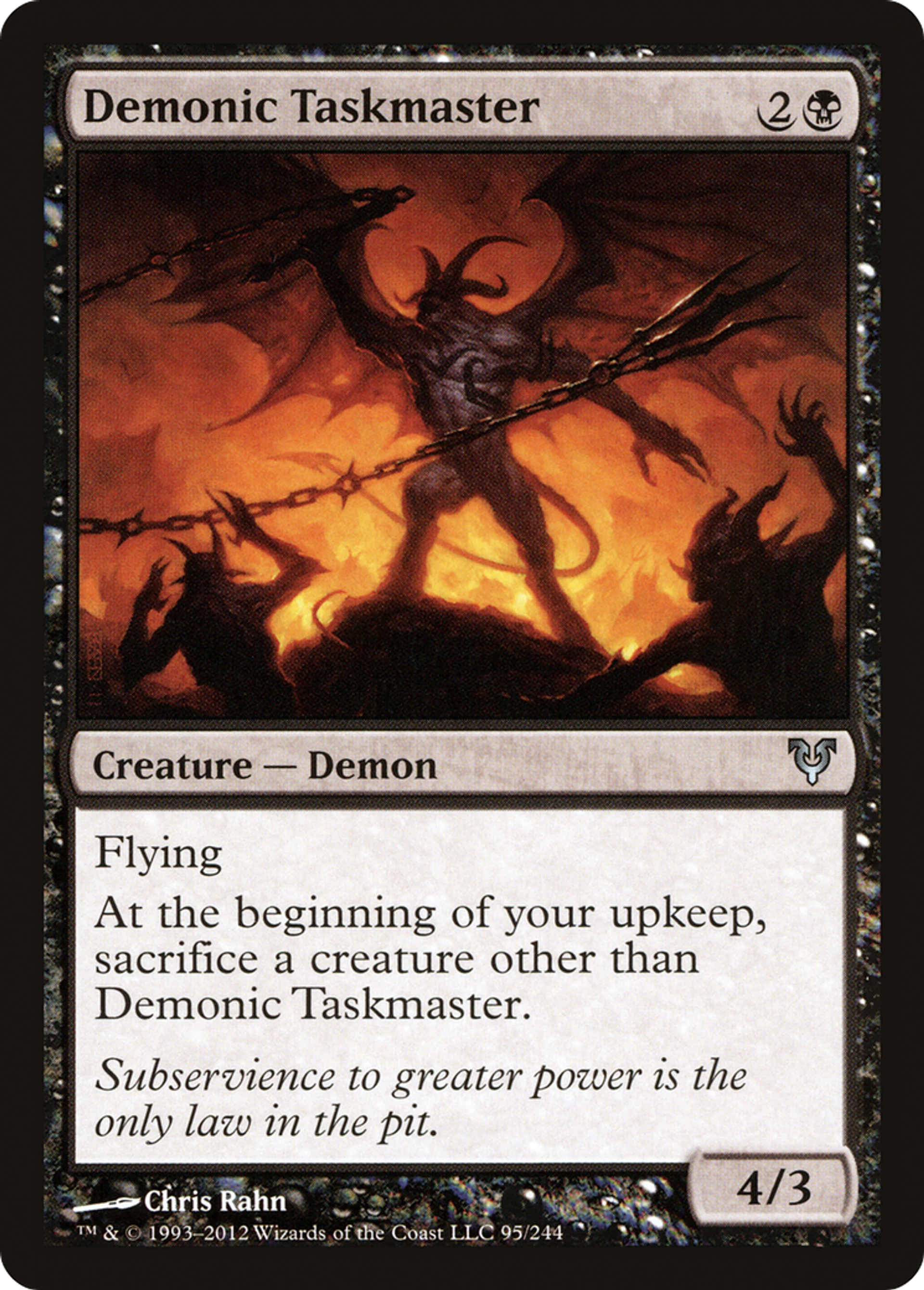 Demonic Taskmaster — Avacyn Restored — Magic: The Gathering