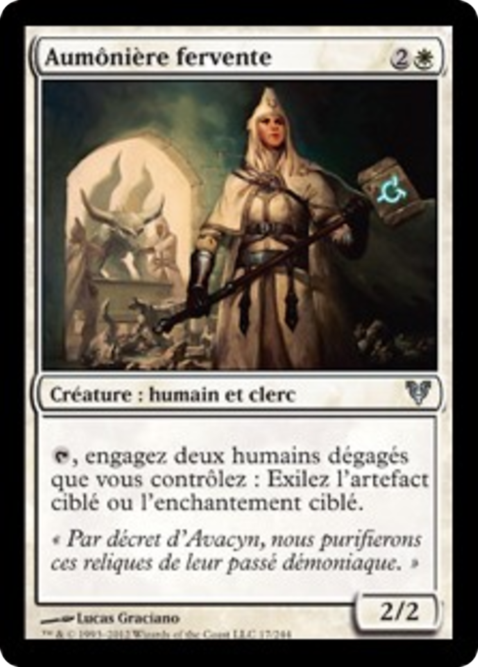 Aumônière fervente — Avacyn Restored — Magic: The Gathering