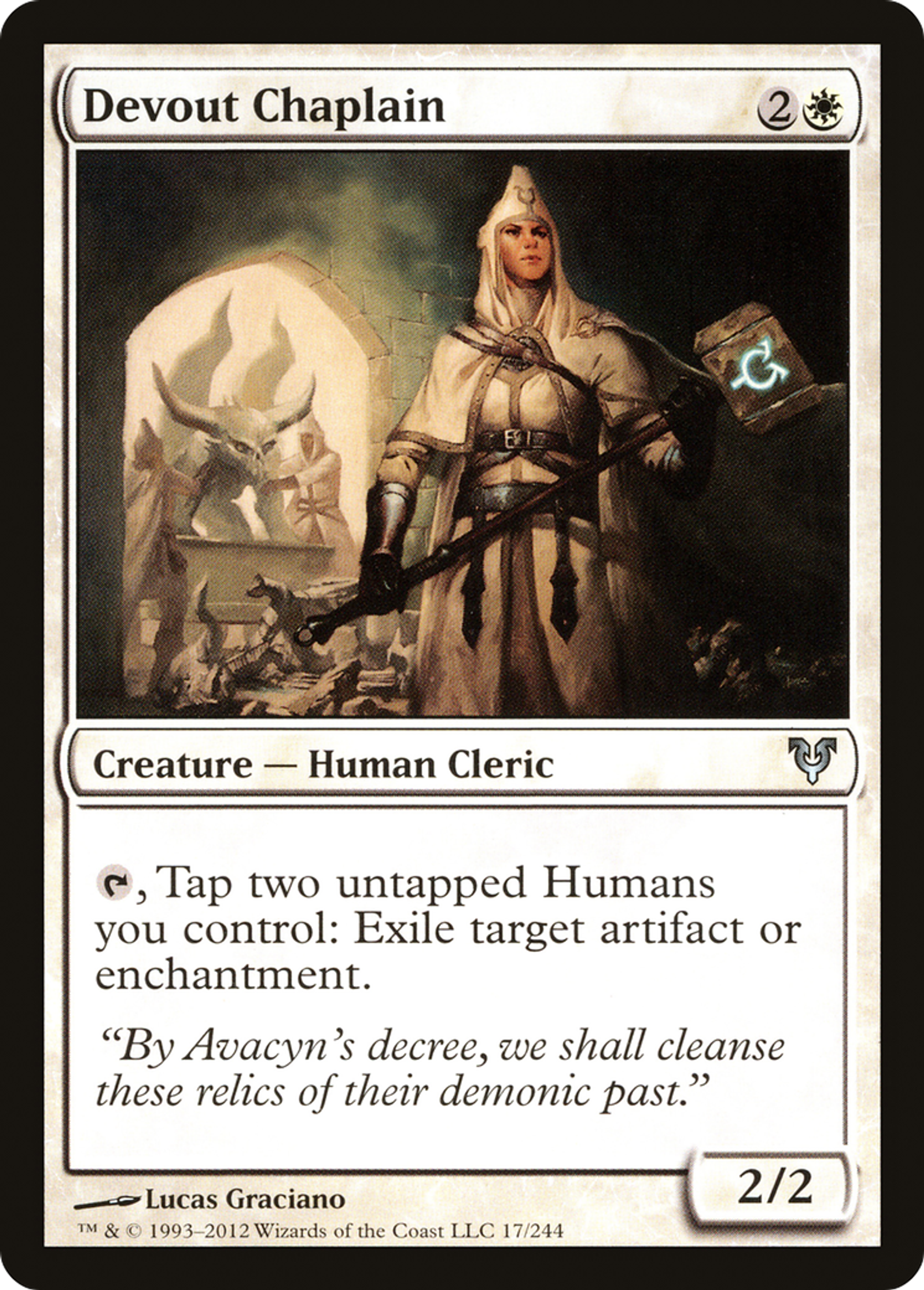 Devout Chaplain — Avacyn Restored — Magic: The Gathering