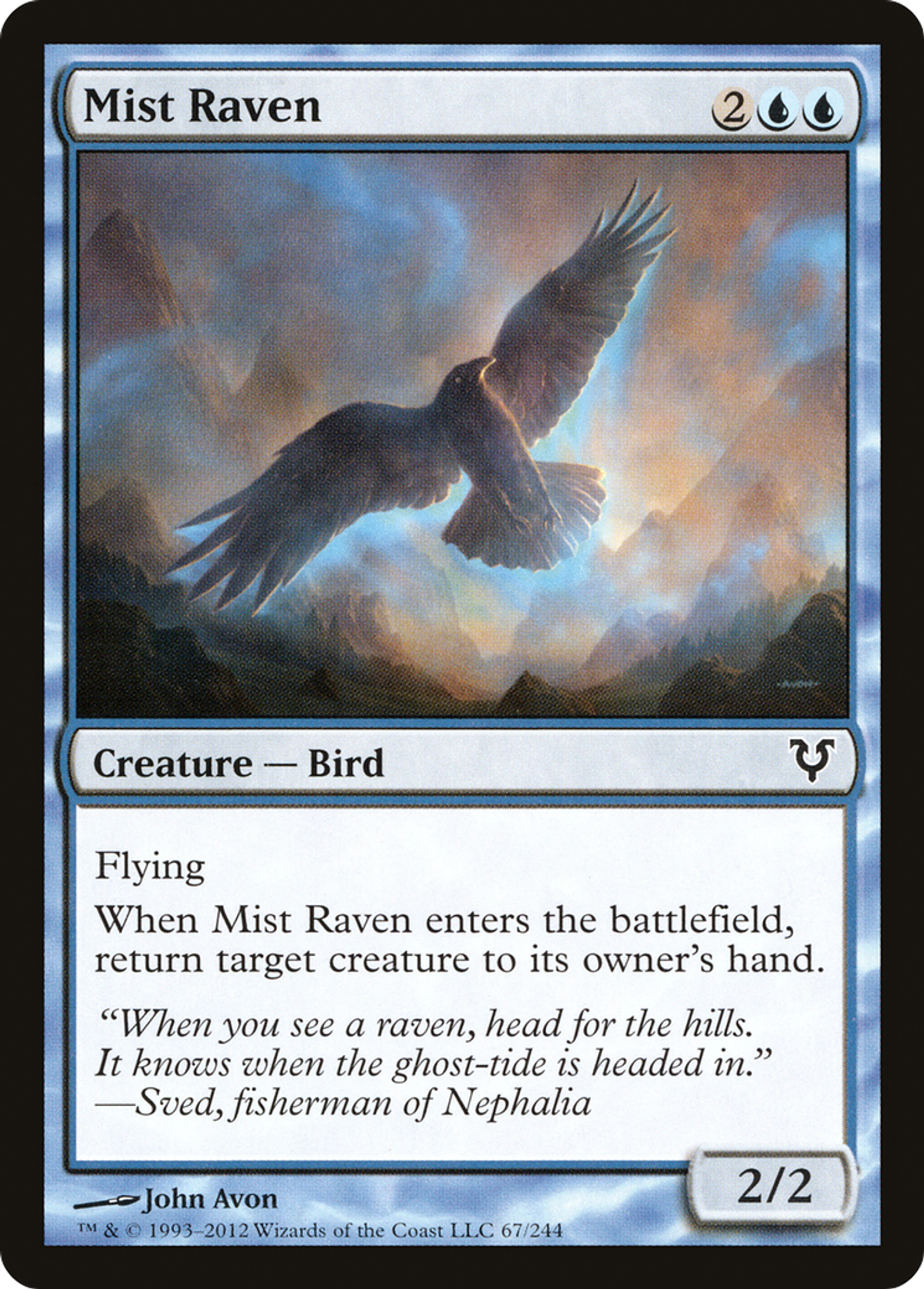 Mist Raven — Avacyn Restored — Magic: The Gathering