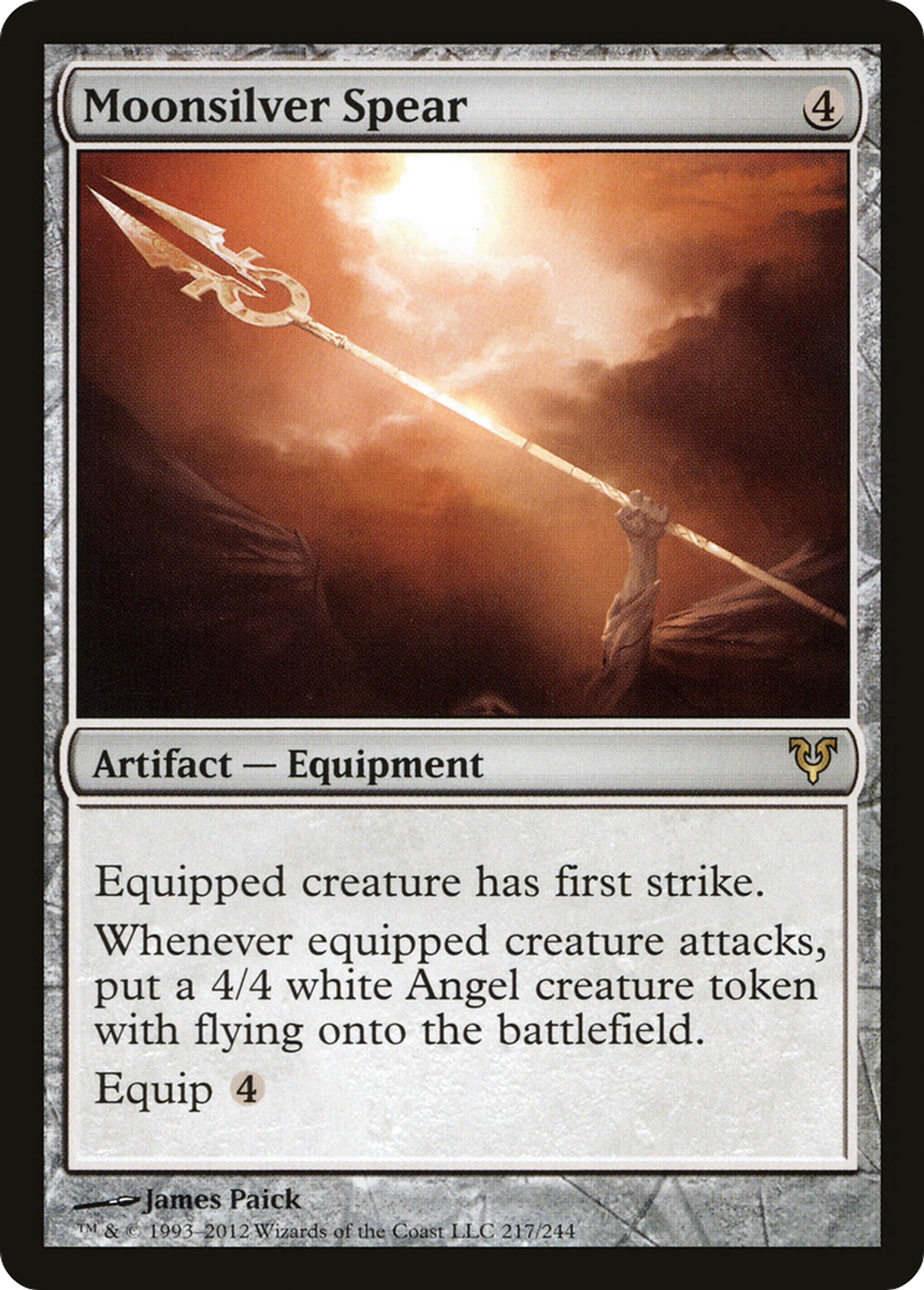 Moonsilver Spear — Avacyn Restored — Magic: The Gathering