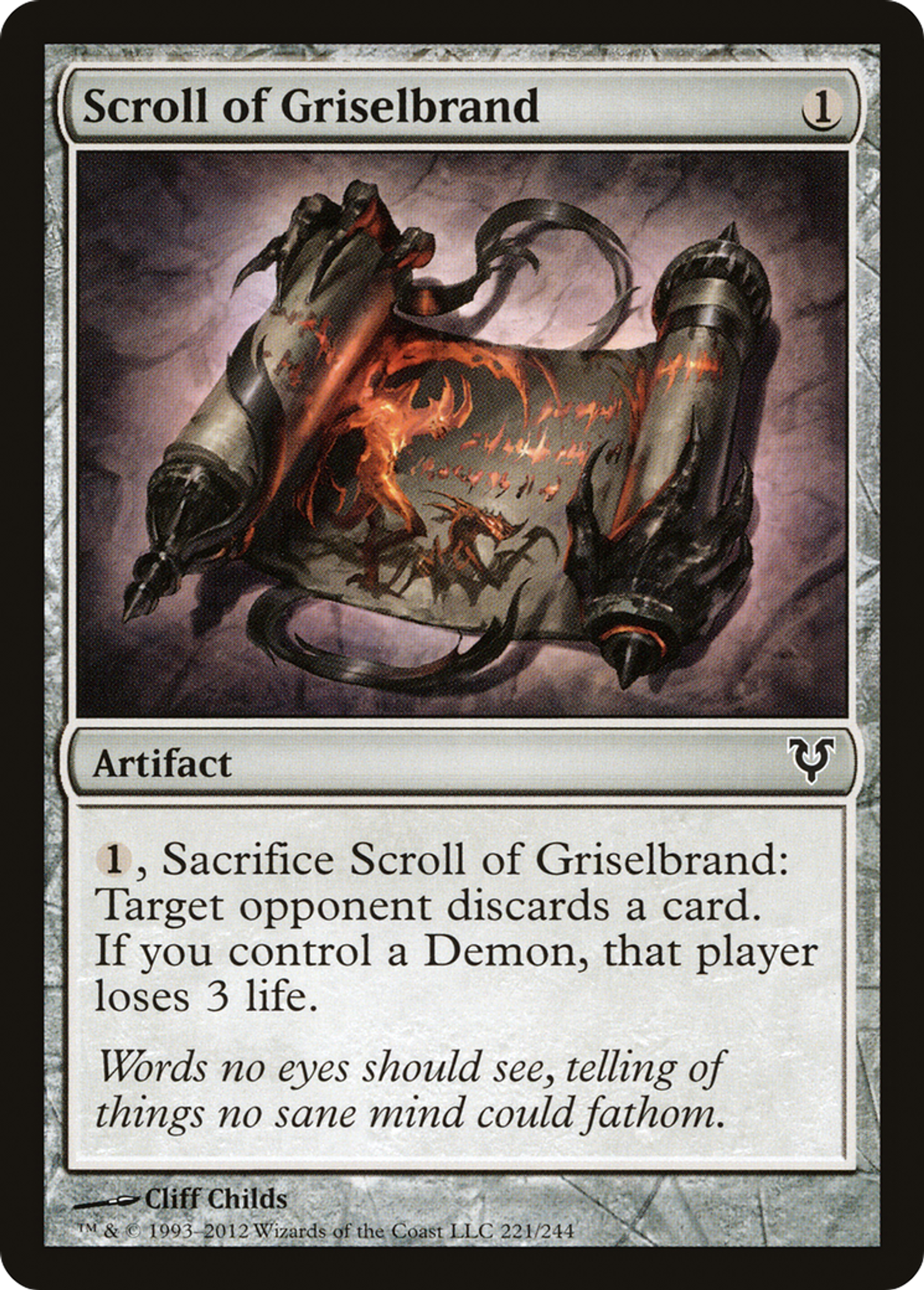 Scroll of Griselbrand — Avacyn Restored — Magic: The Gathering
