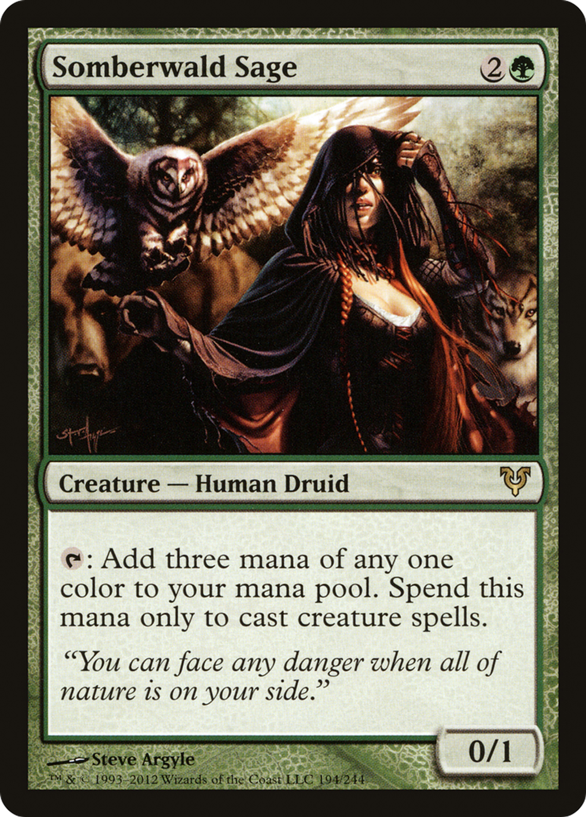 Somberwald Sage — Avacyn Restored — Magic: The Gathering