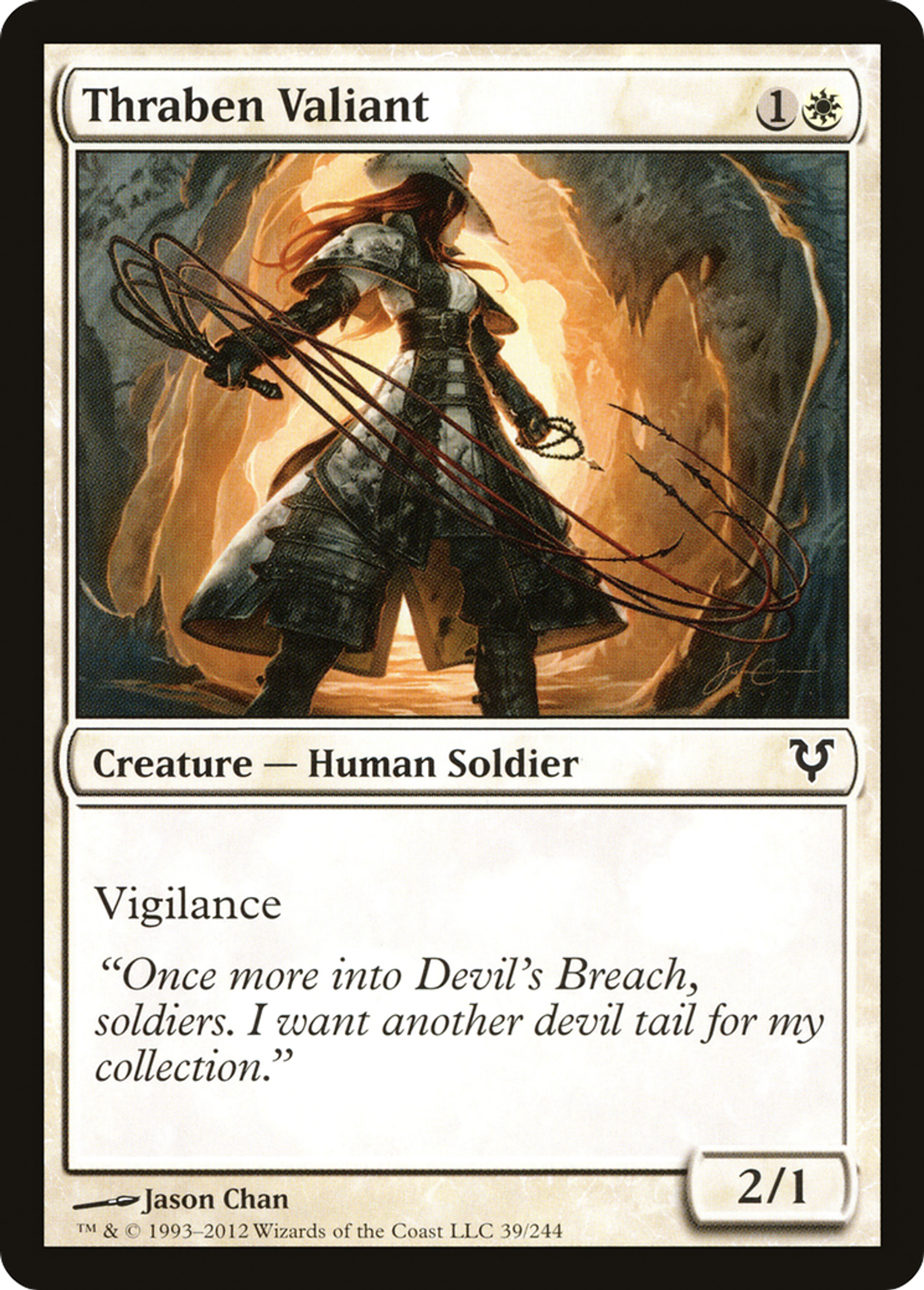 Thraben Valiant — Avacyn Restored — Magic: The Gathering