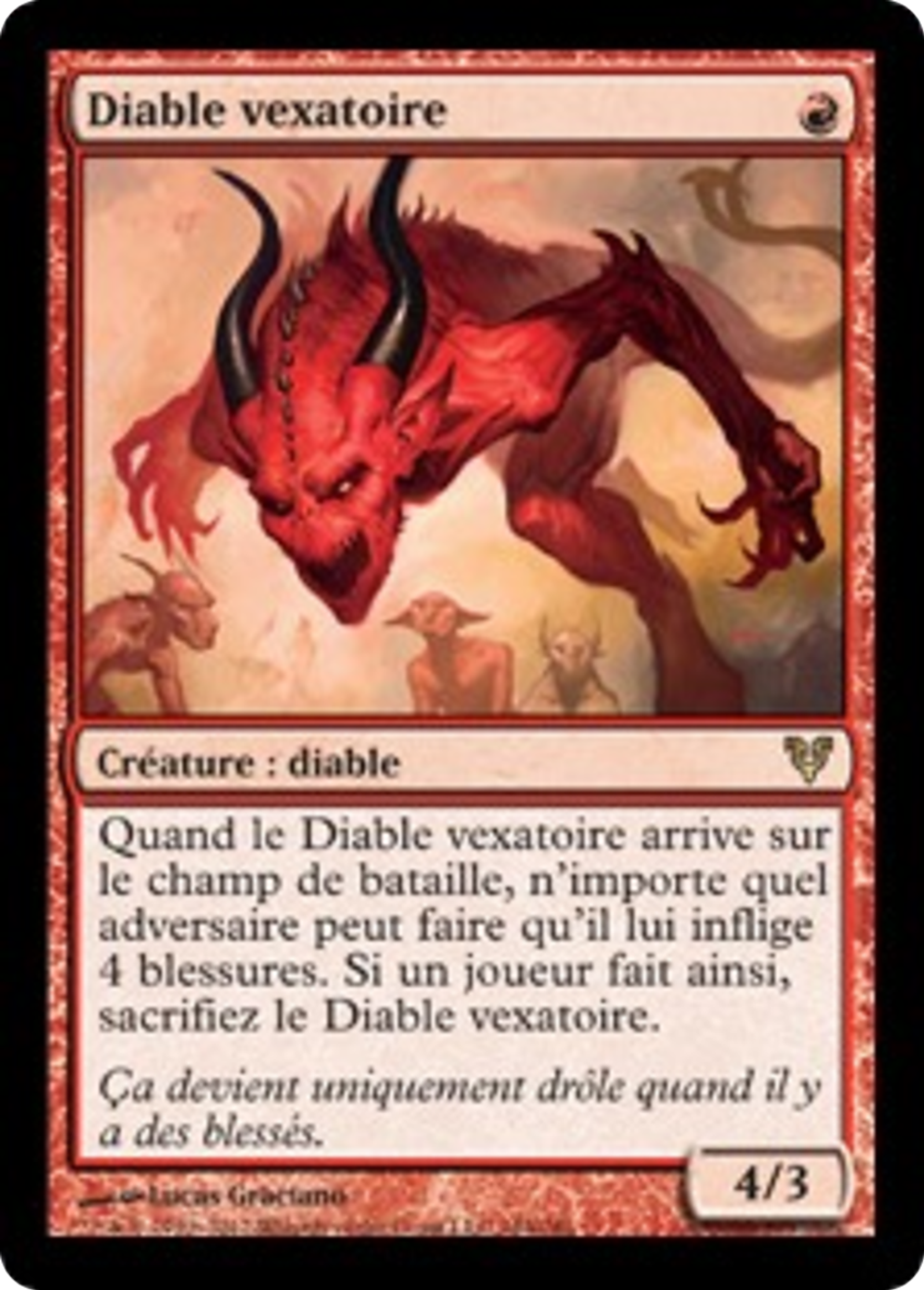 Diable vexatoire — Avacyn Restored — Magic: The Gathering