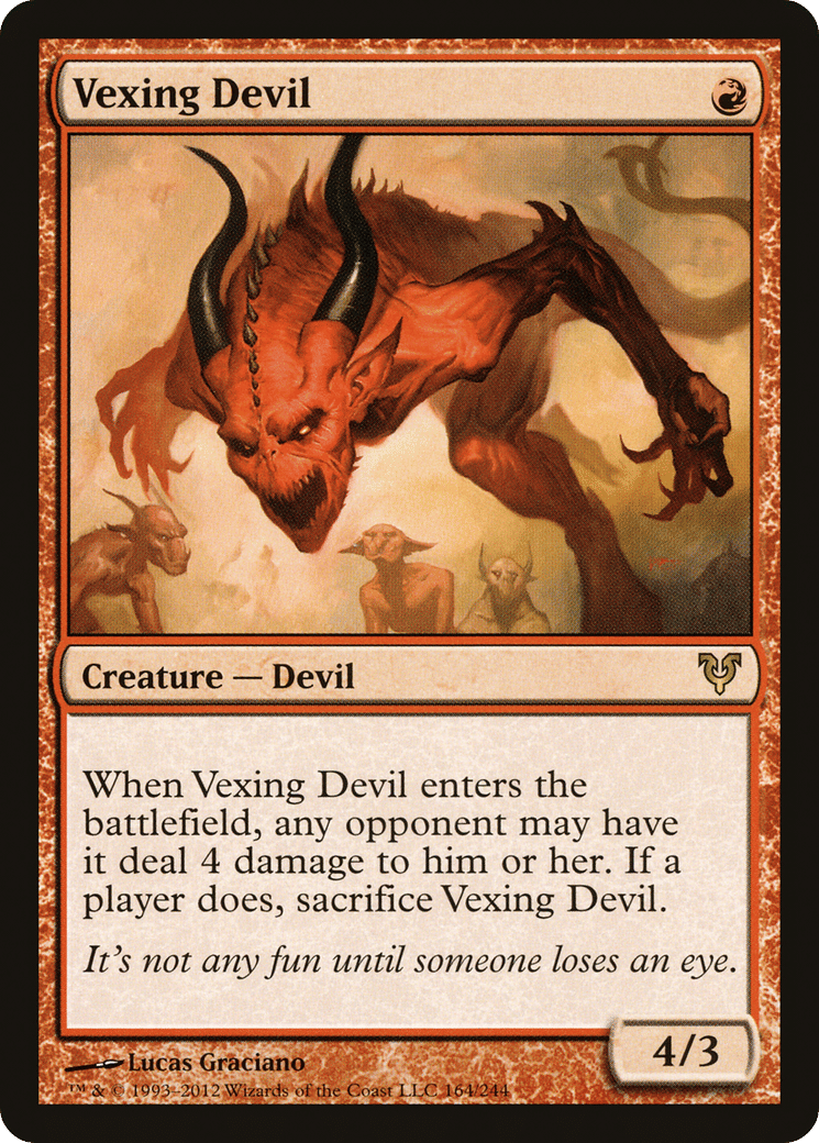 Vexing Devil — Avacyn Restored — Magic: The Gathering