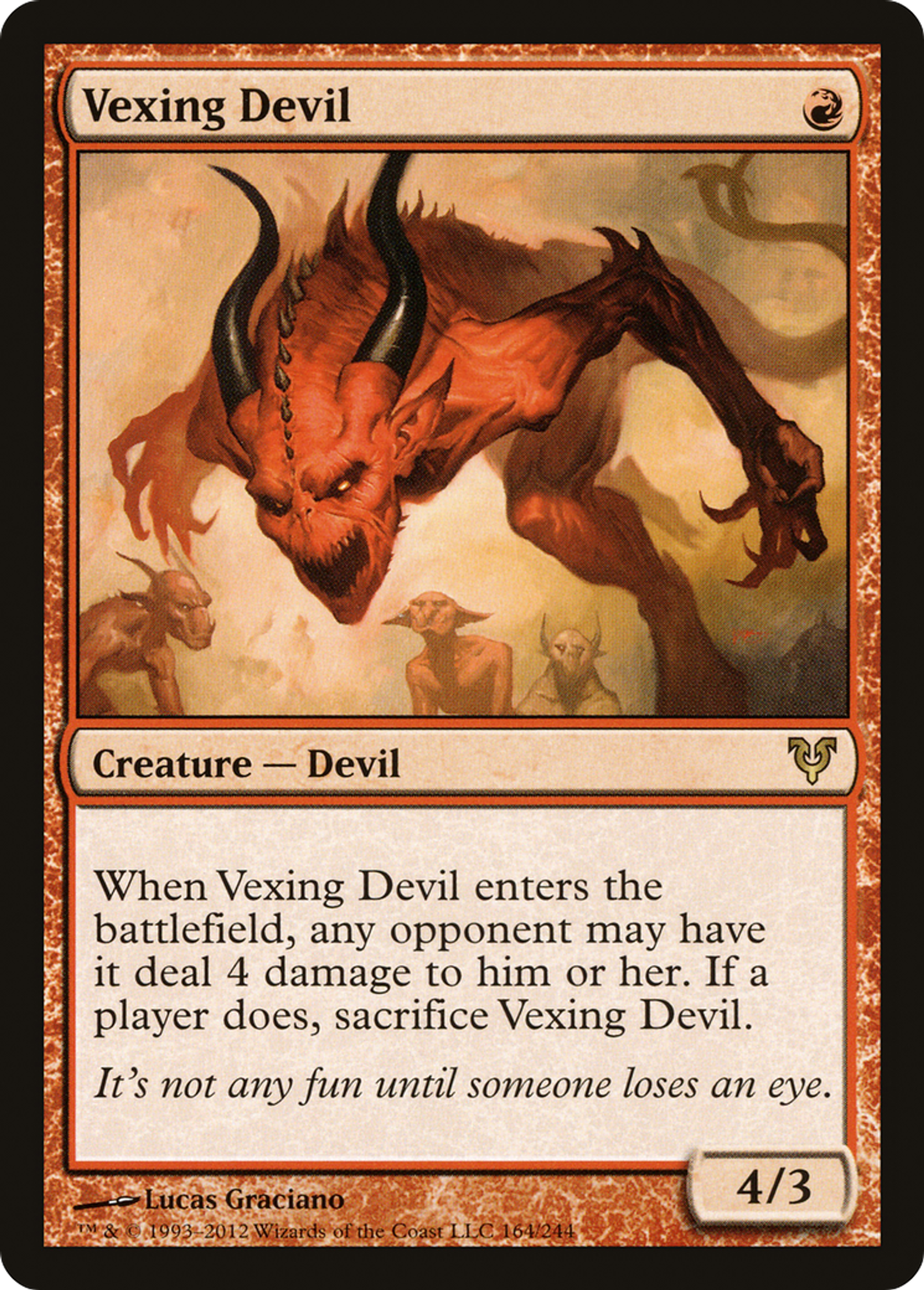 Vexing Devil — Avacyn Restored — Magic: The Gathering