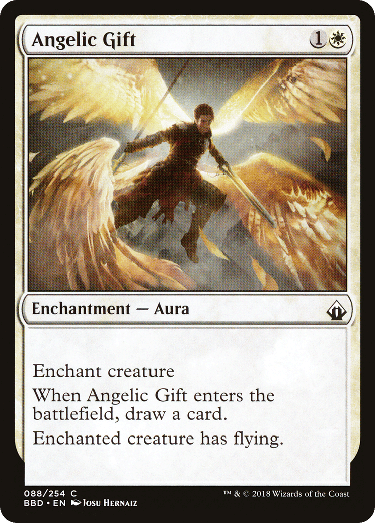 Angelic Gift — Battlebond — Magic: The Gathering