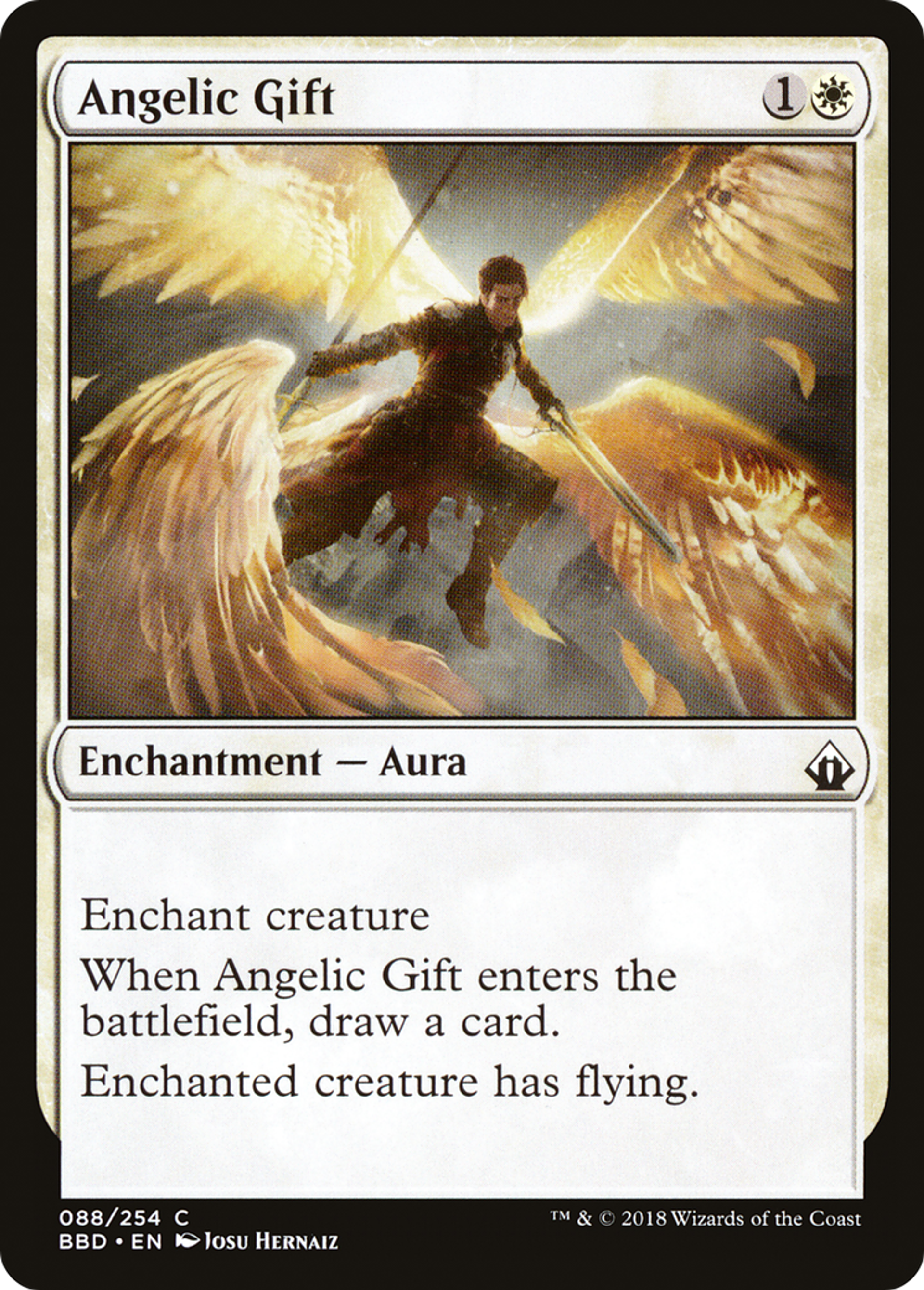 Angelic Gift — Battlebond — Magic: The Gathering