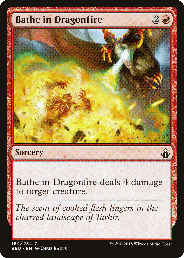 Bathe in Dragonfire — Battlebond — Magic: The Gathering