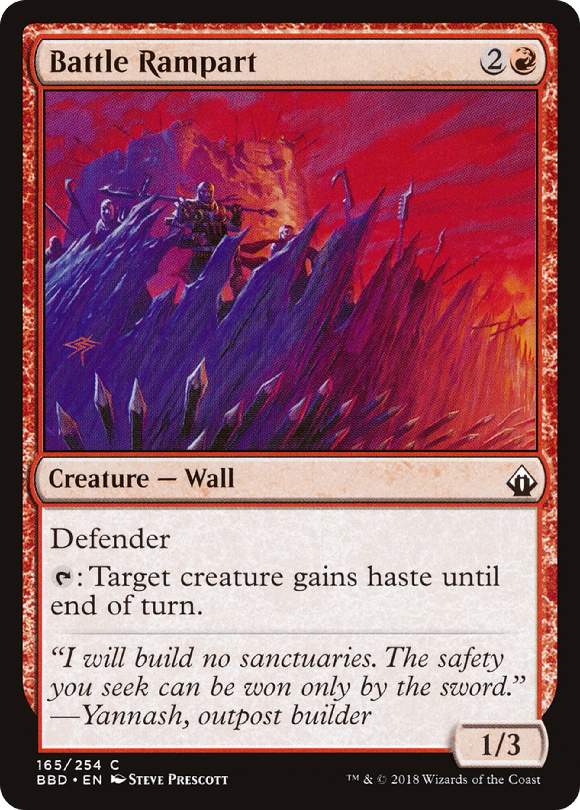 Battle Rampart — Battlebond — Magic: The Gathering