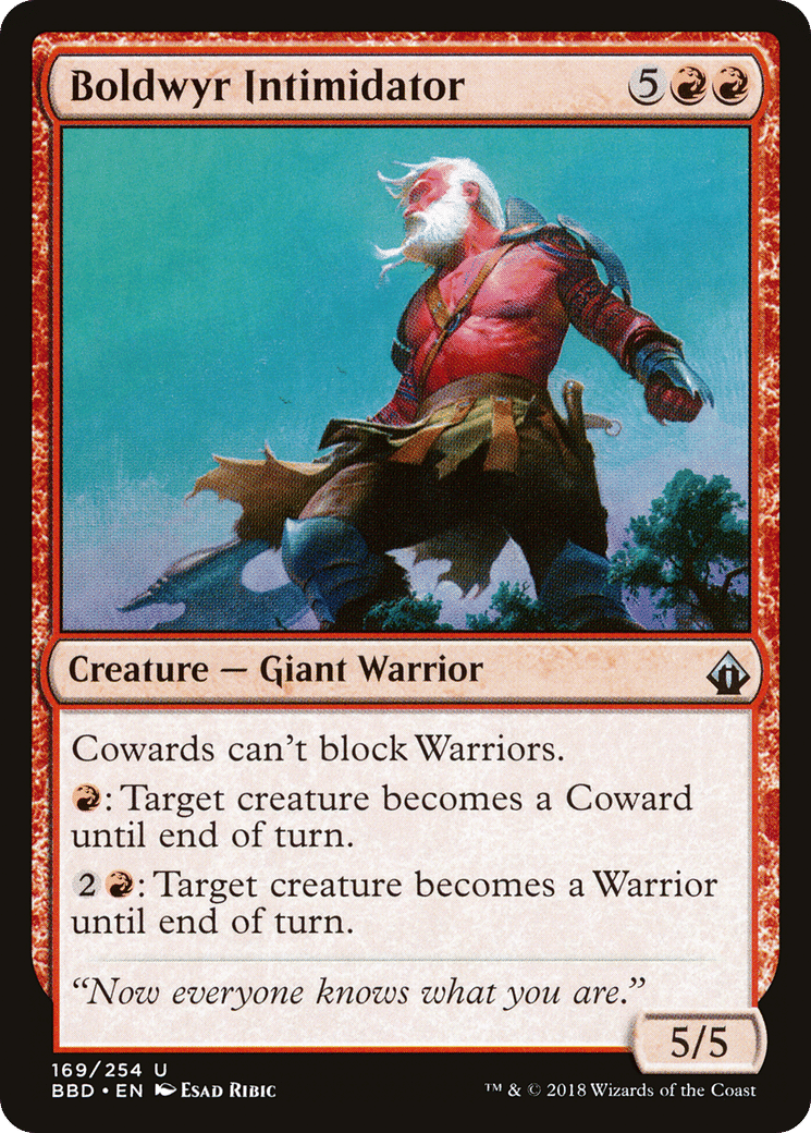 Boldwyr Intimidator — Battlebond — Magic: The Gathering