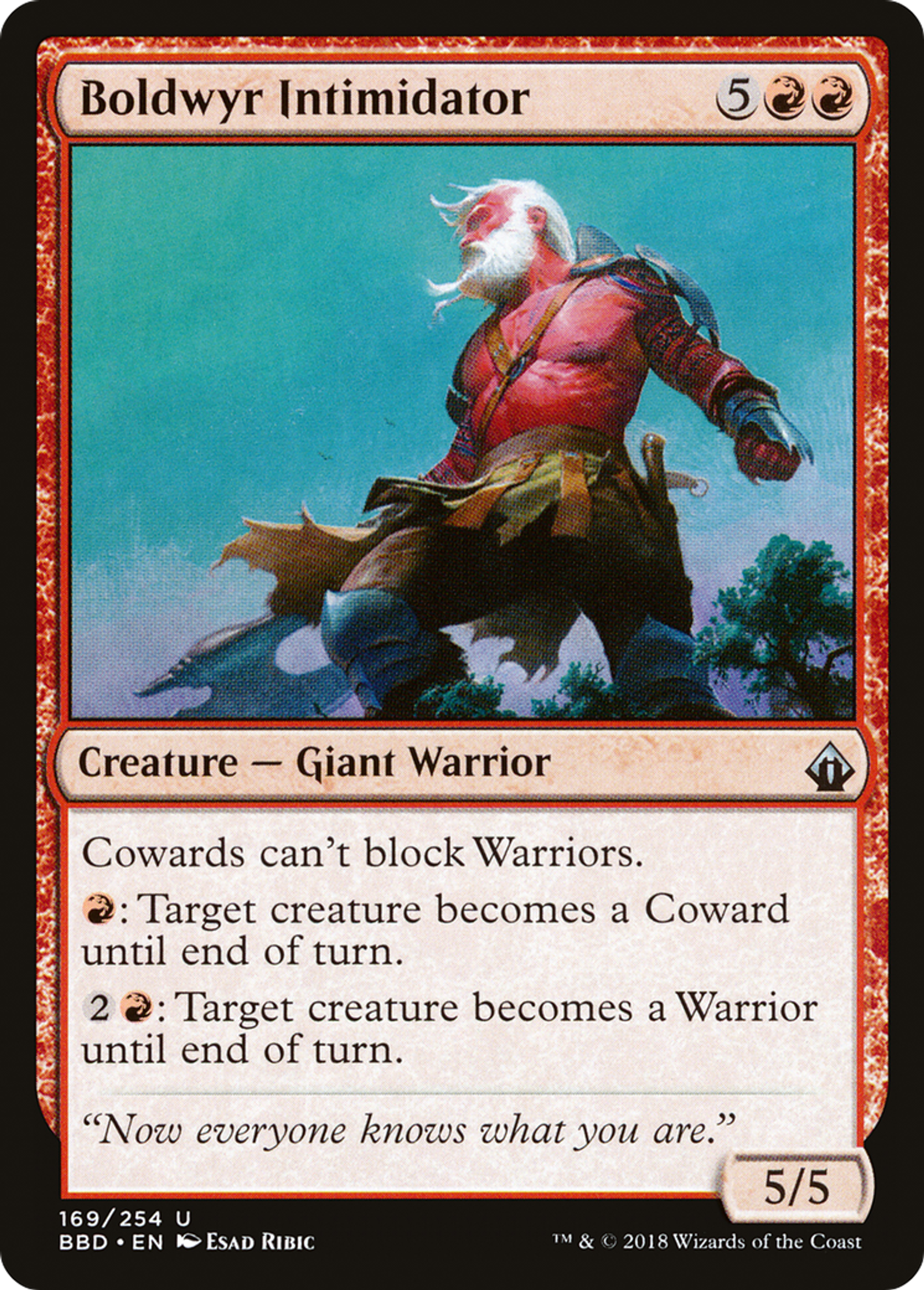 Boldwyr Intimidator — Battlebond — Magic: The Gathering