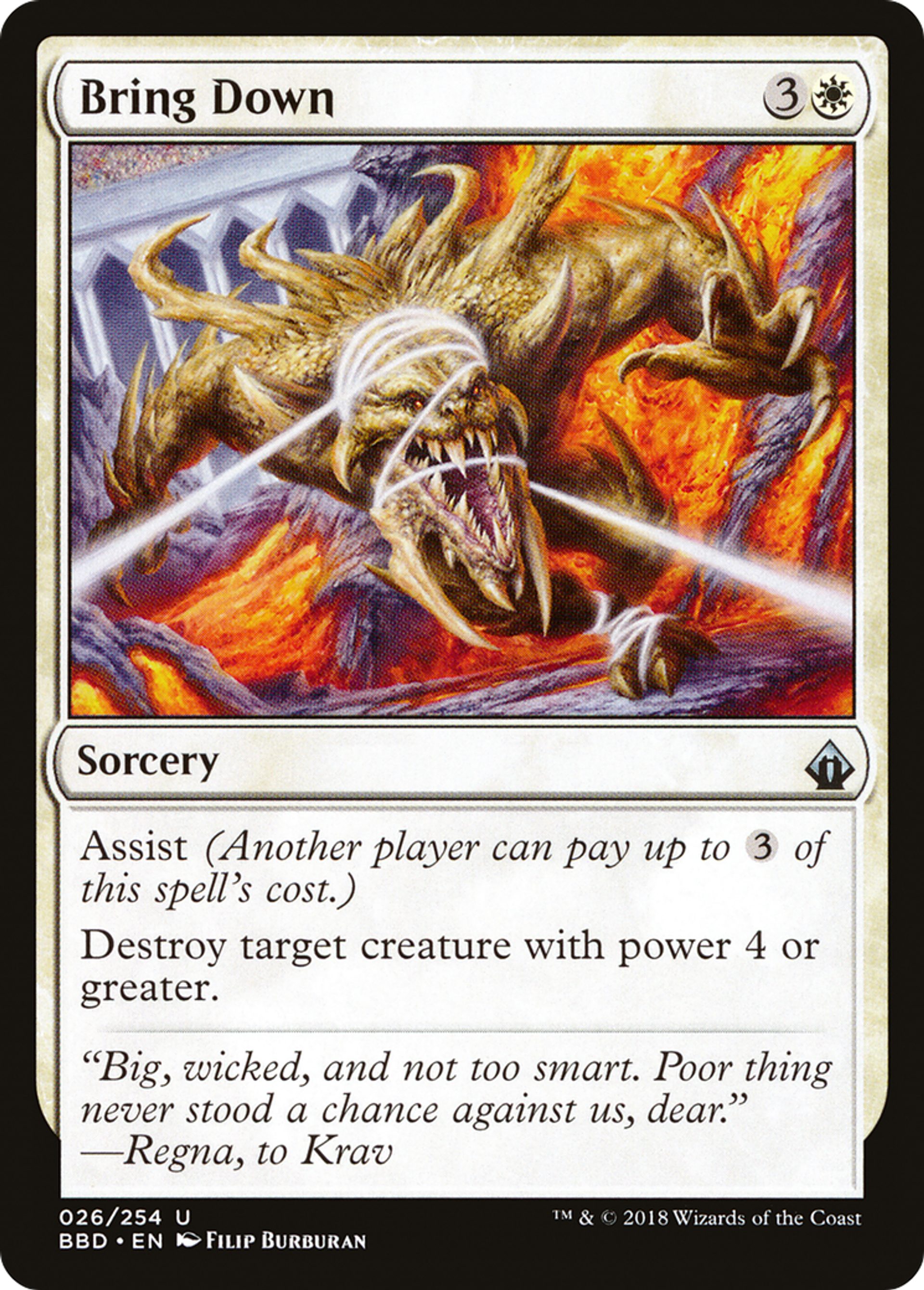 Bring Down — Battlebond — Magic: The Gathering