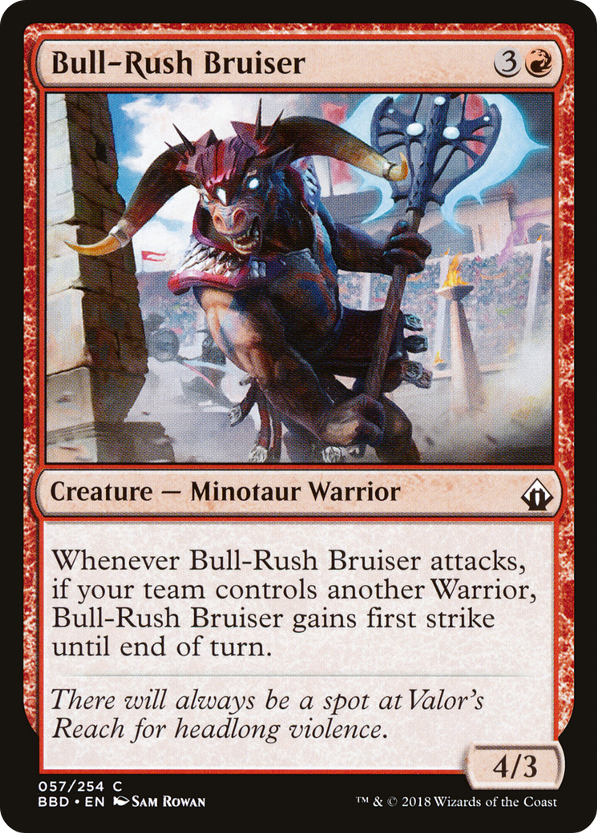 Bull-Rush Bruiser — Battlebond — Magic: The Gathering