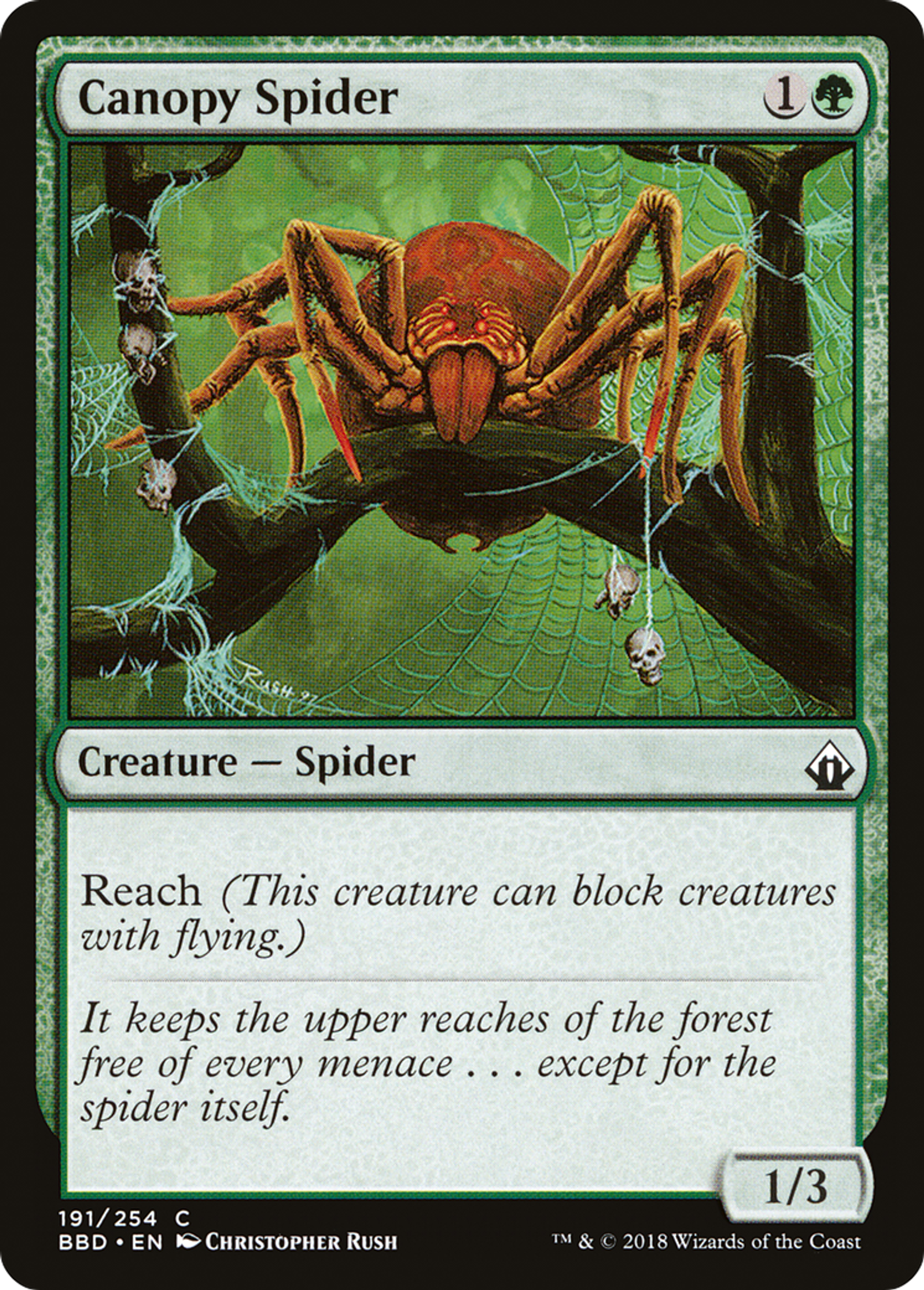 Canopy Spider — Battlebond — Magic: The Gathering