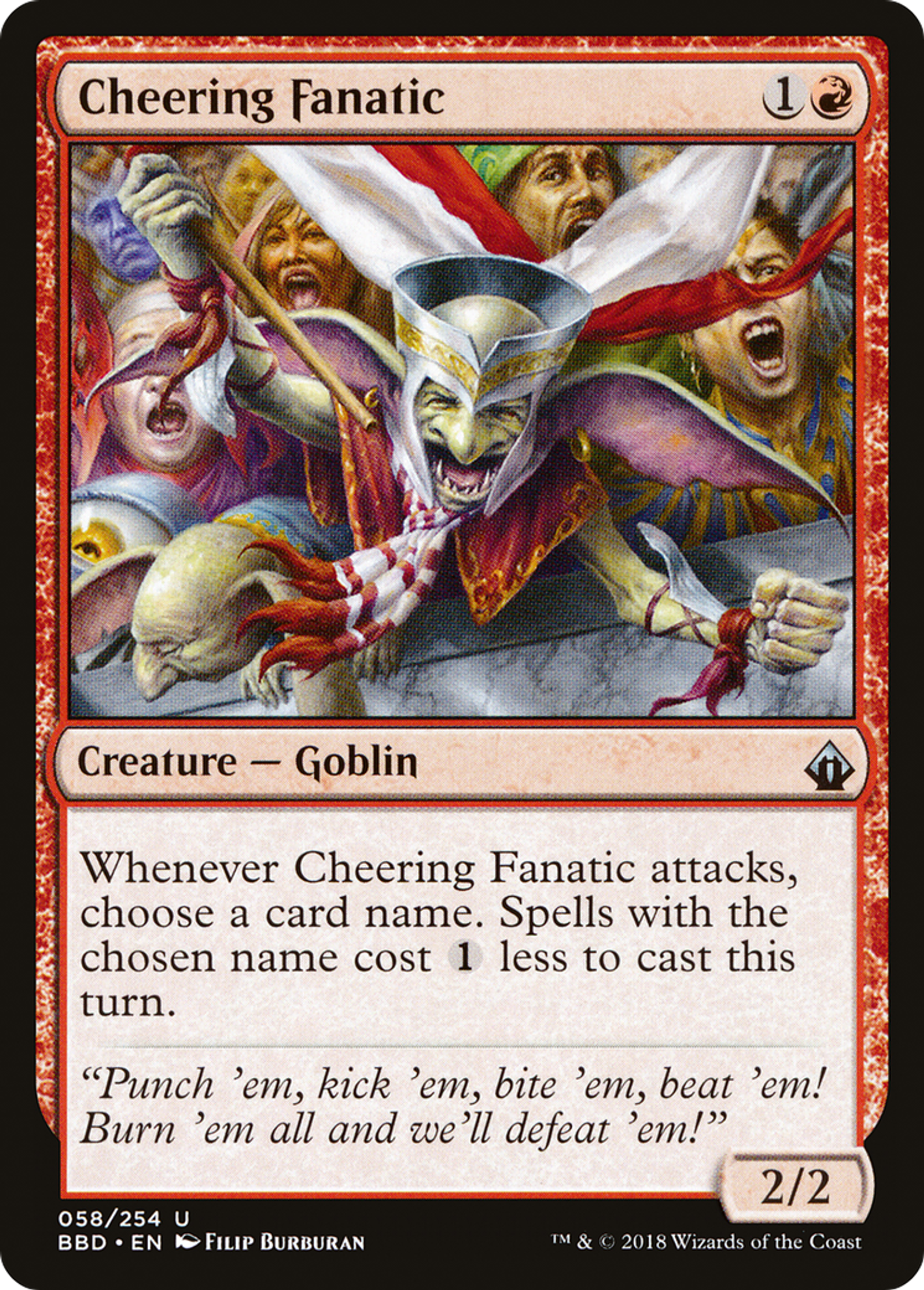 Cheering Fanatic — Battlebond — Magic: The Gathering