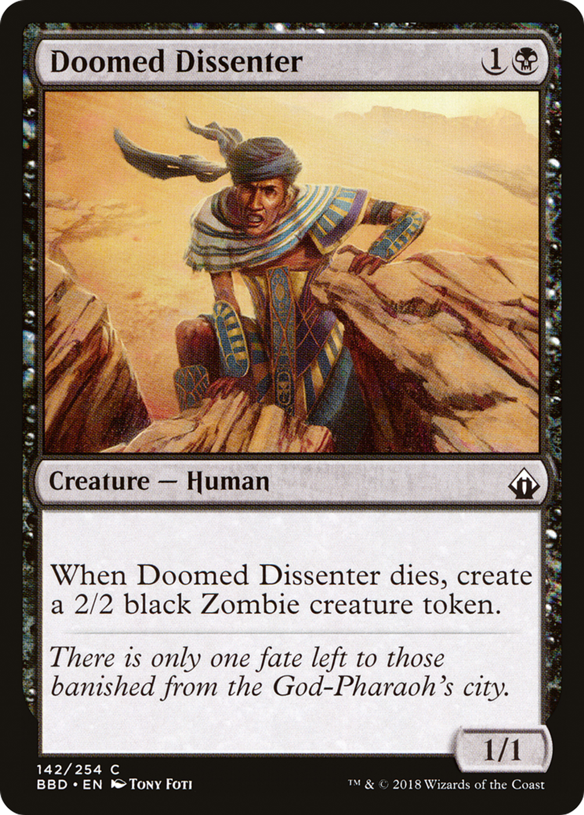 Doomed Dissenter — Battlebond — Magic: The Gathering