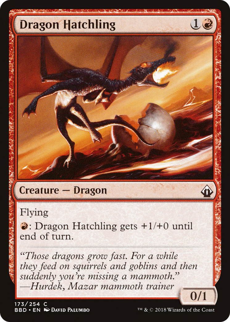 Dragon Hatchling — Battlebond — Magic: The Gathering