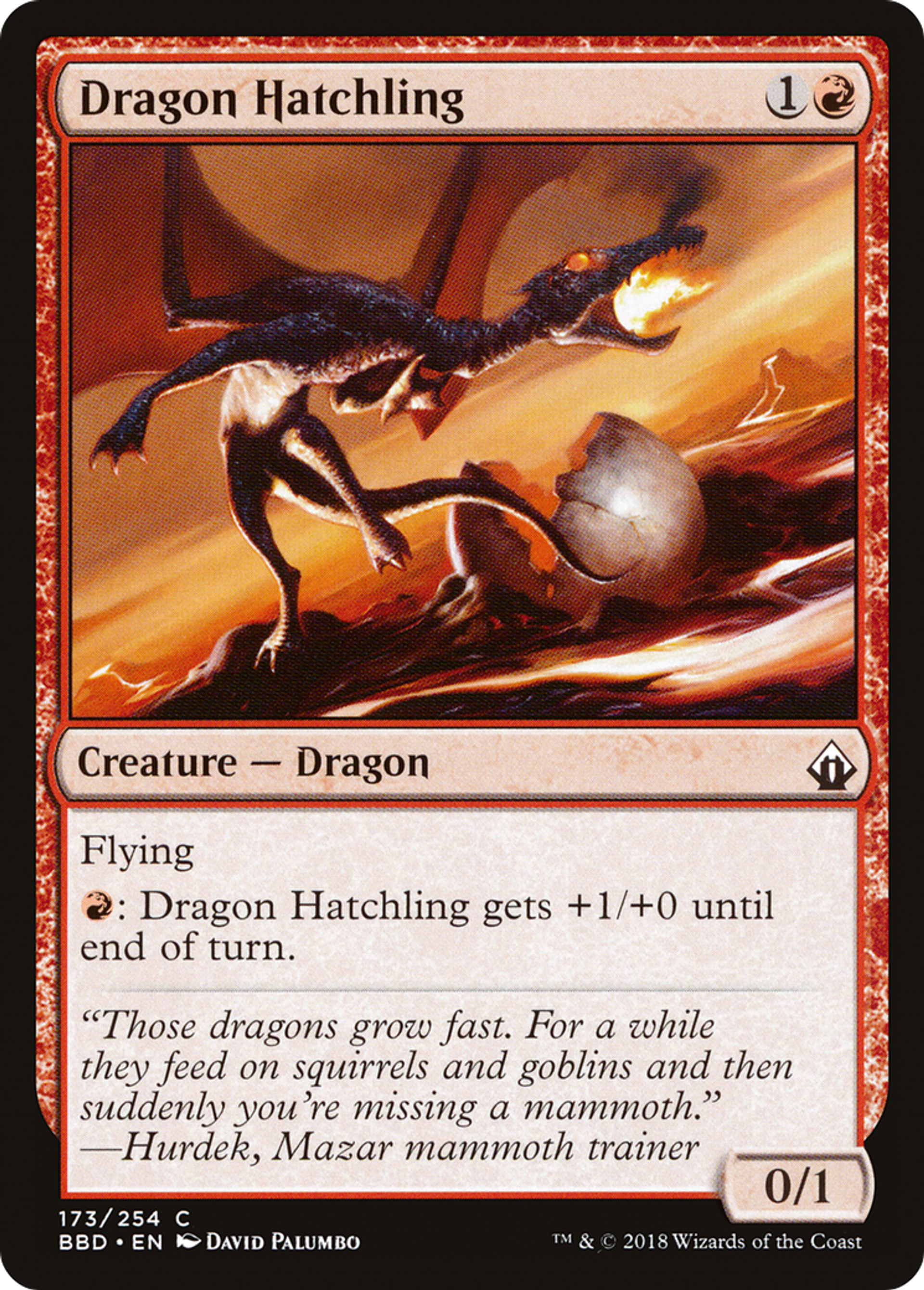 Dragon Hatchling — Battlebond — Magic: The Gathering