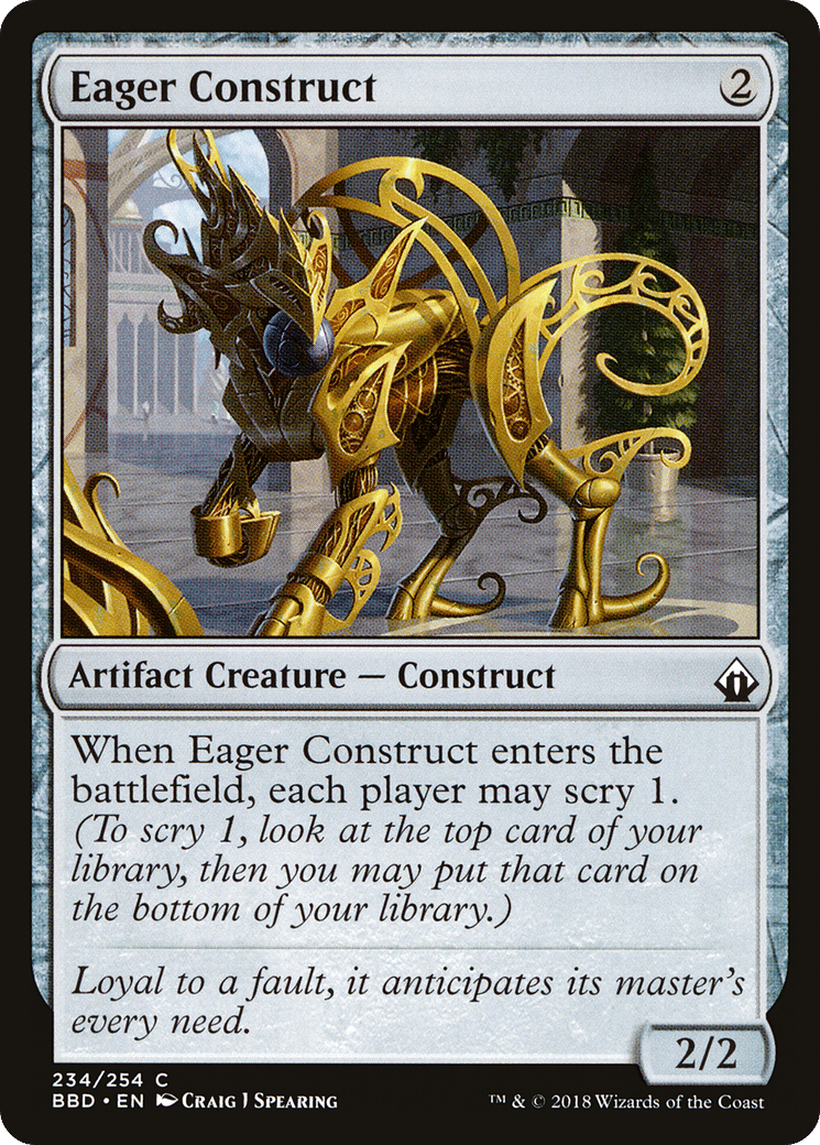 Eager Construct — Battlebond — Magic: The Gathering
