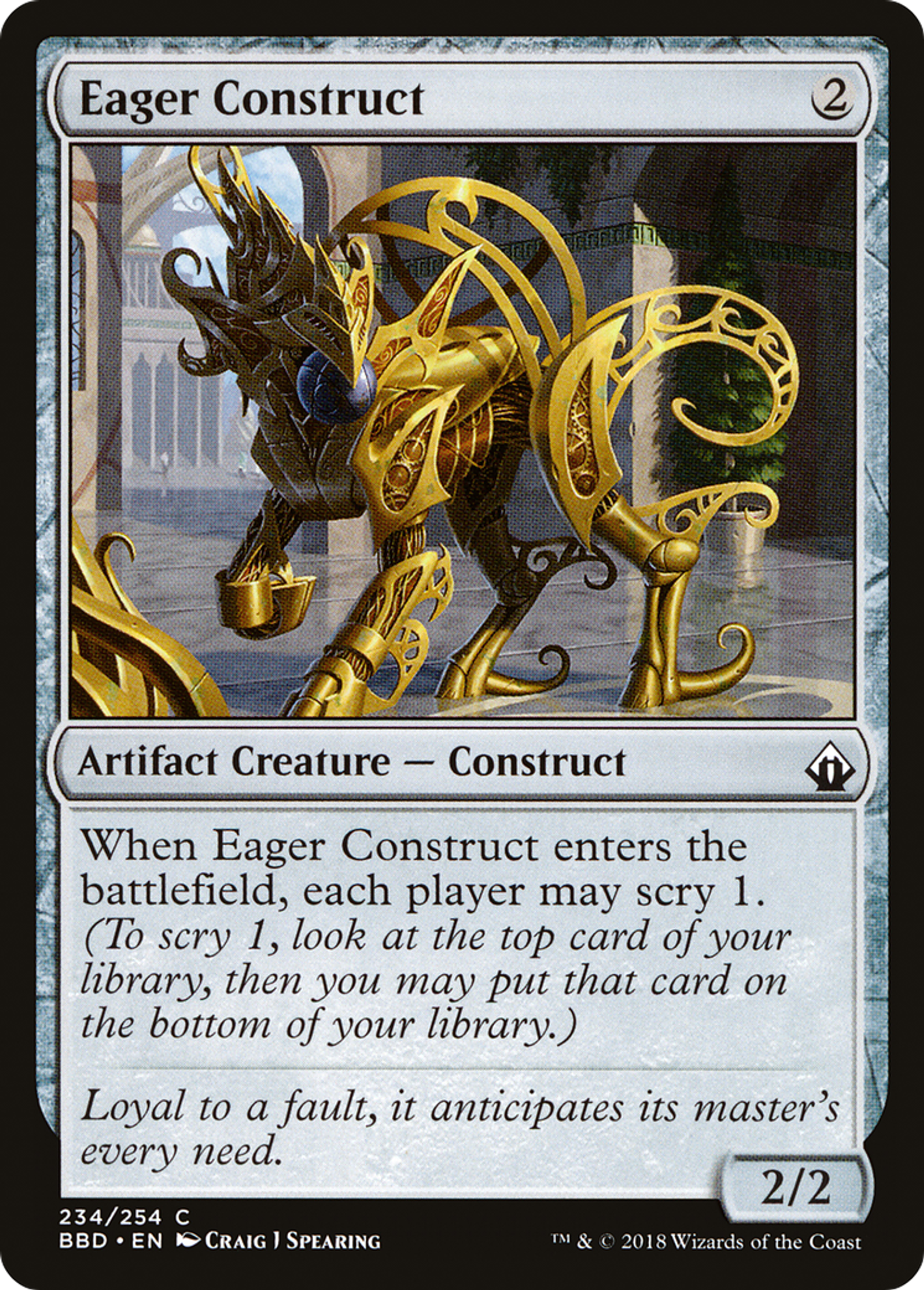 Eager Construct — Battlebond — Magic: The Gathering