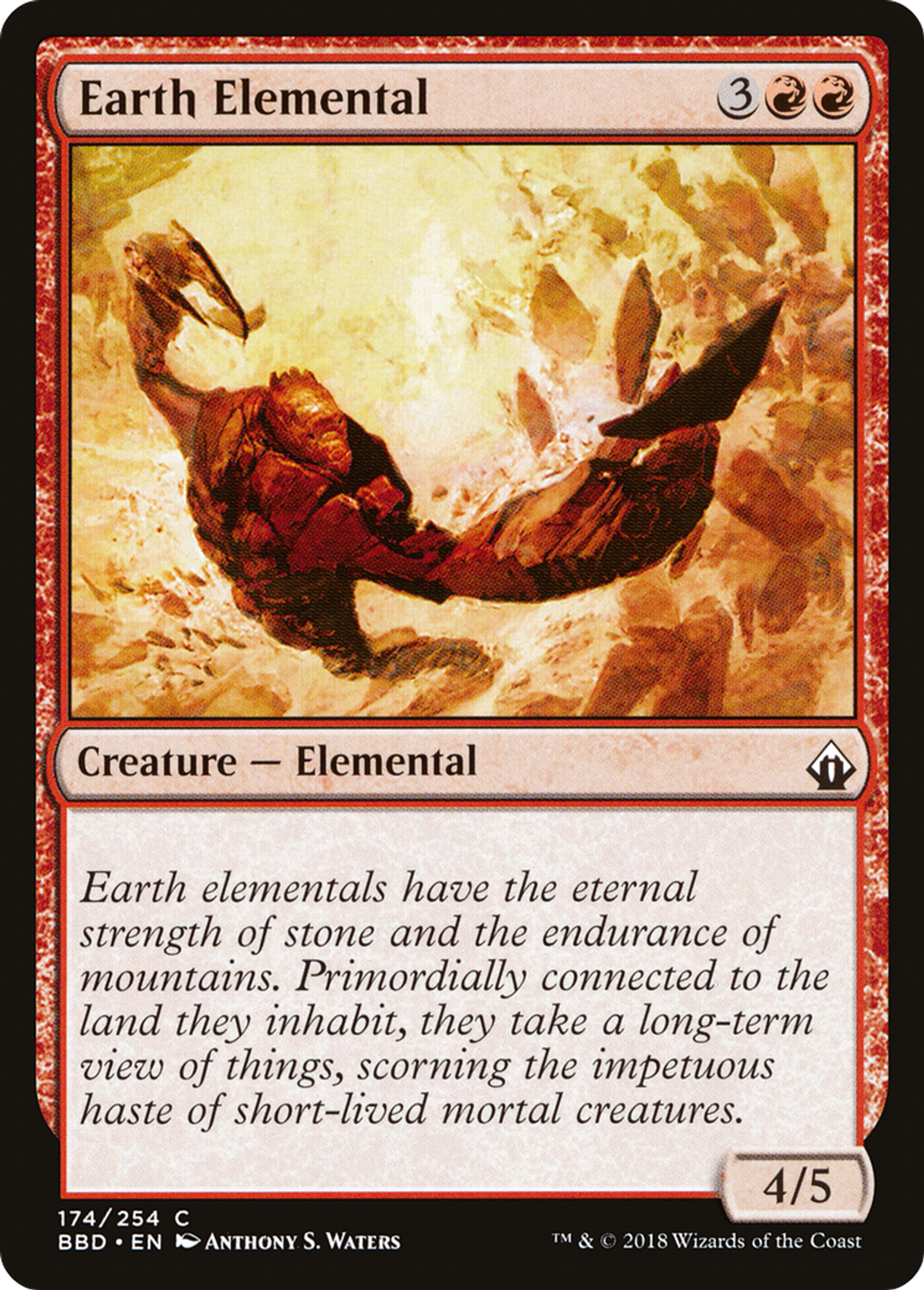 Earth Elemental — Battlebond — Magic: The Gathering