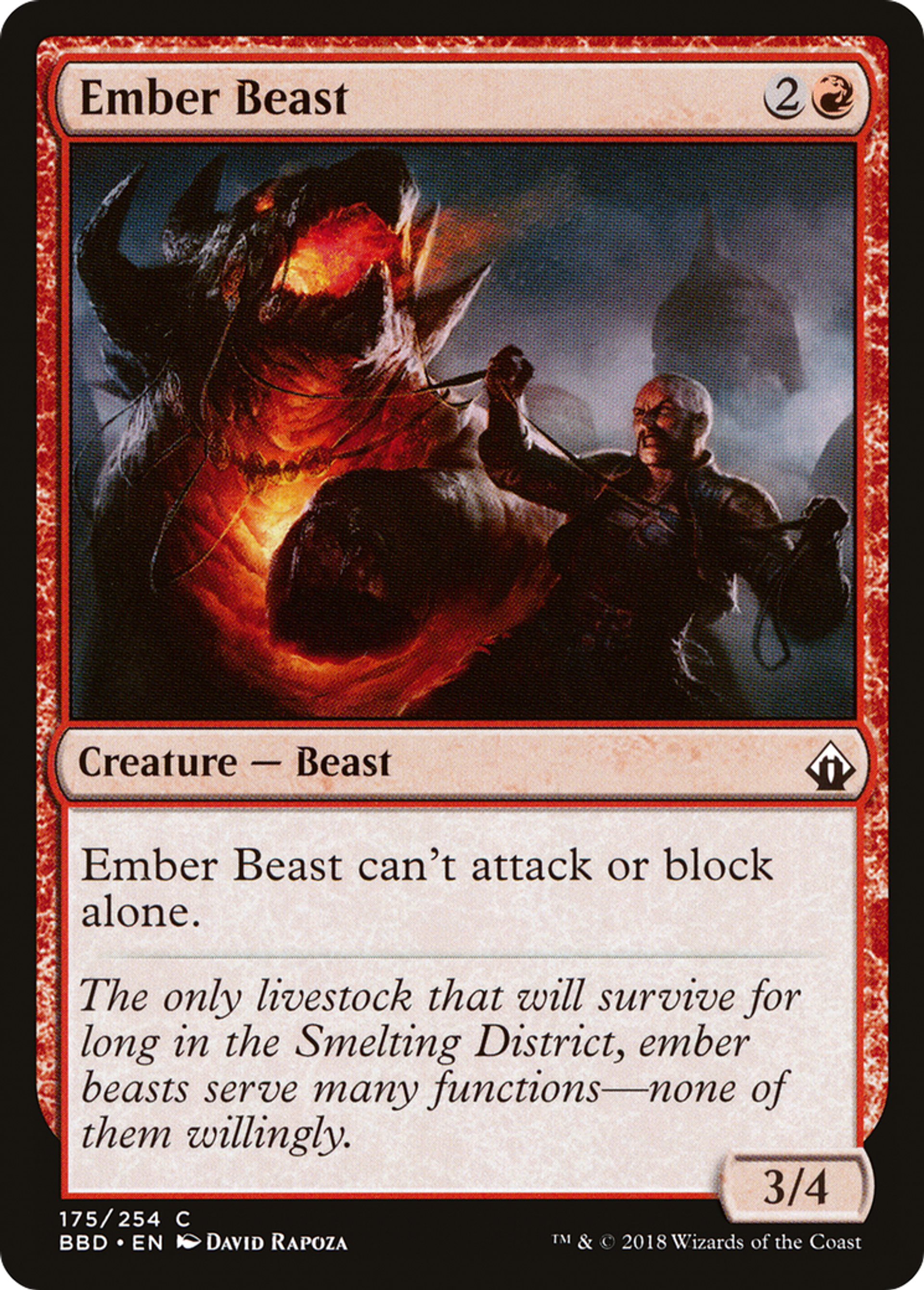 Ember Beast — Battlebond — Magic: The Gathering