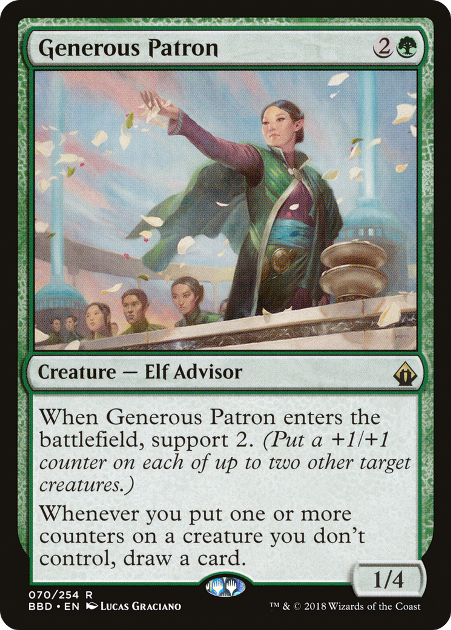 Generous Patron — Battlebond — Magic: The Gathering
