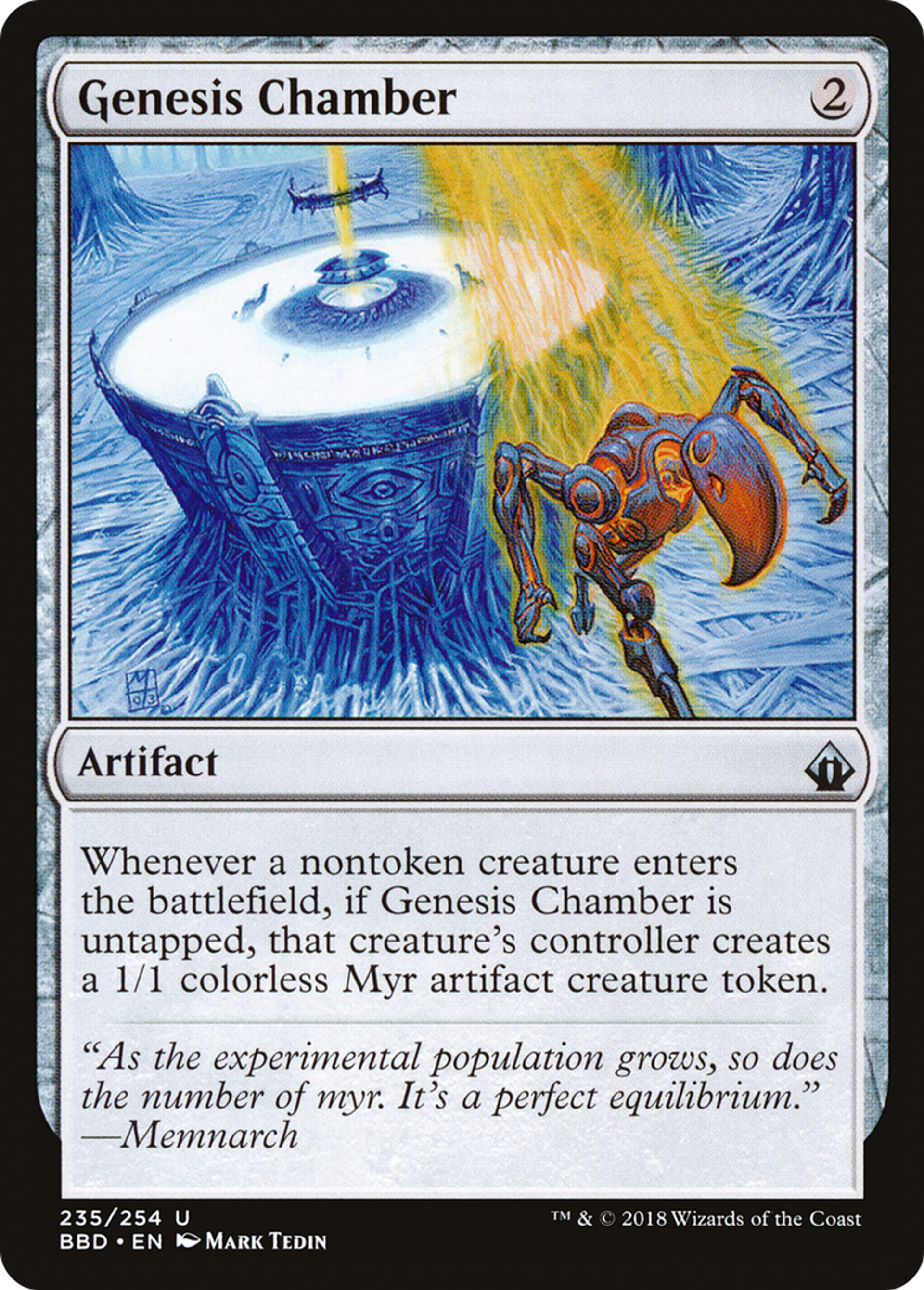 Genesis Chamber — Battlebond — Magic: The Gathering