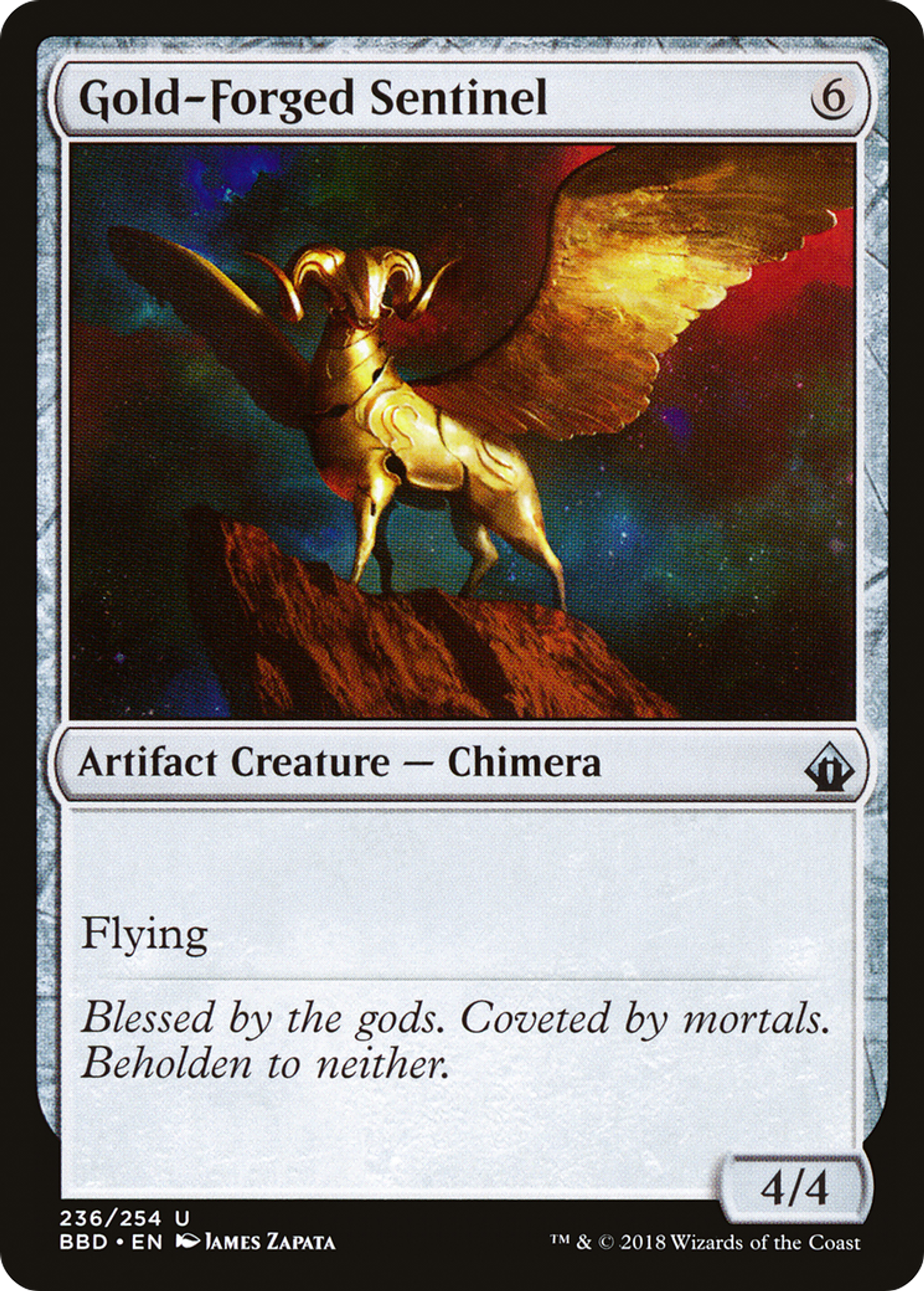 Gold-Forged Sentinel — Battlebond — Magic: The Gathering