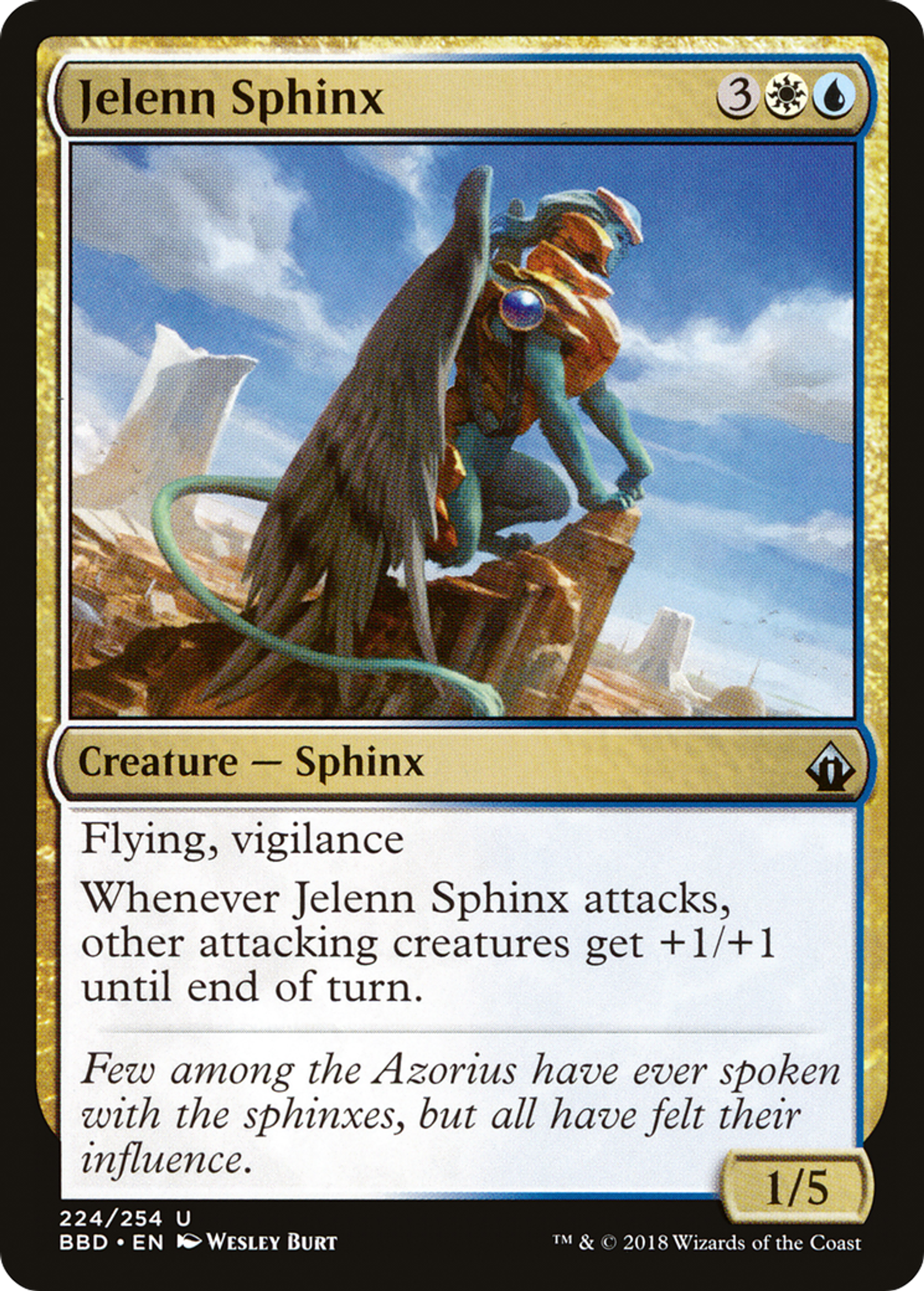 Jelenn Sphinx — Battlebond — Magic: The Gathering