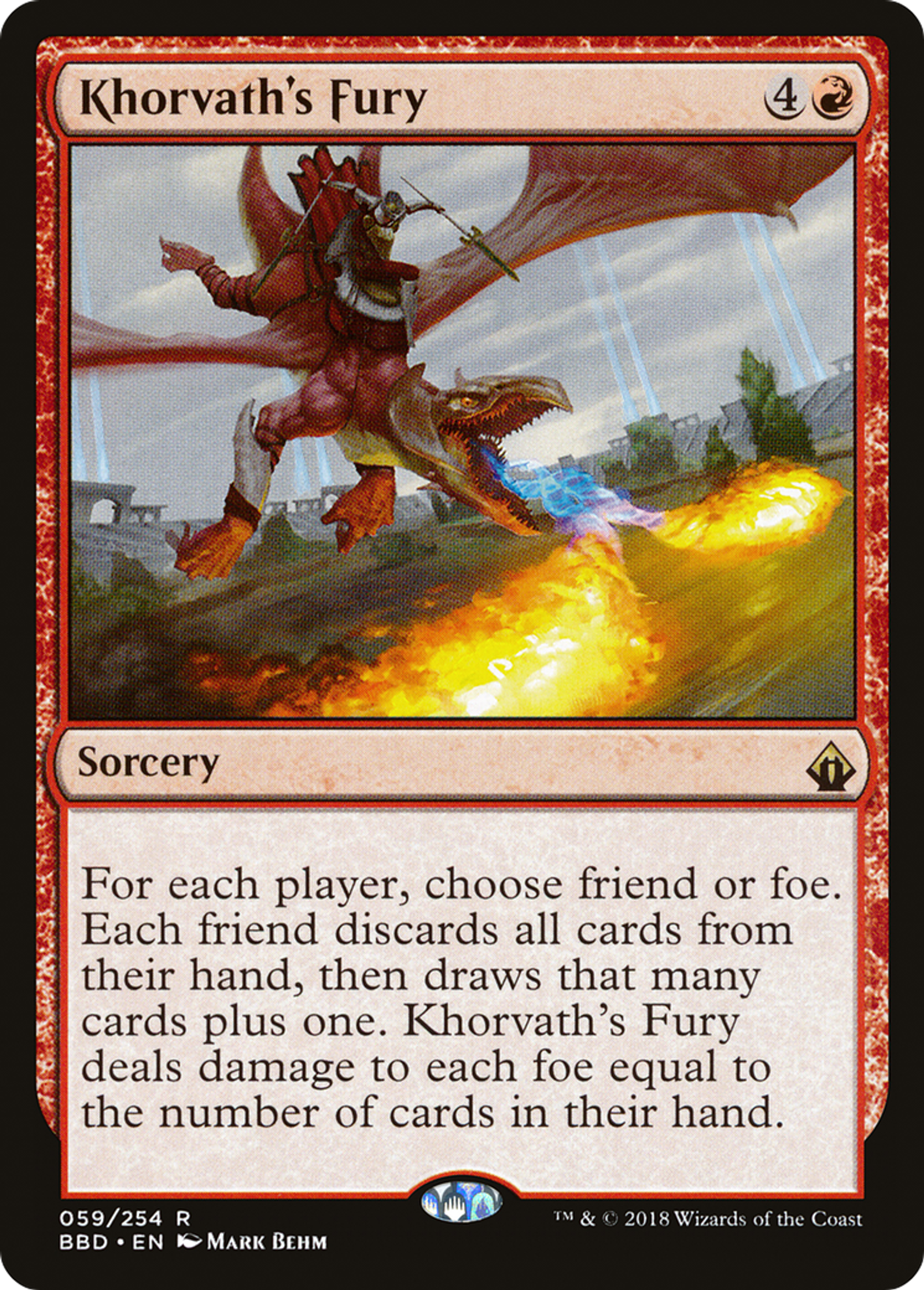 Khorvath's Fury — Battlebond — Magic: The Gathering