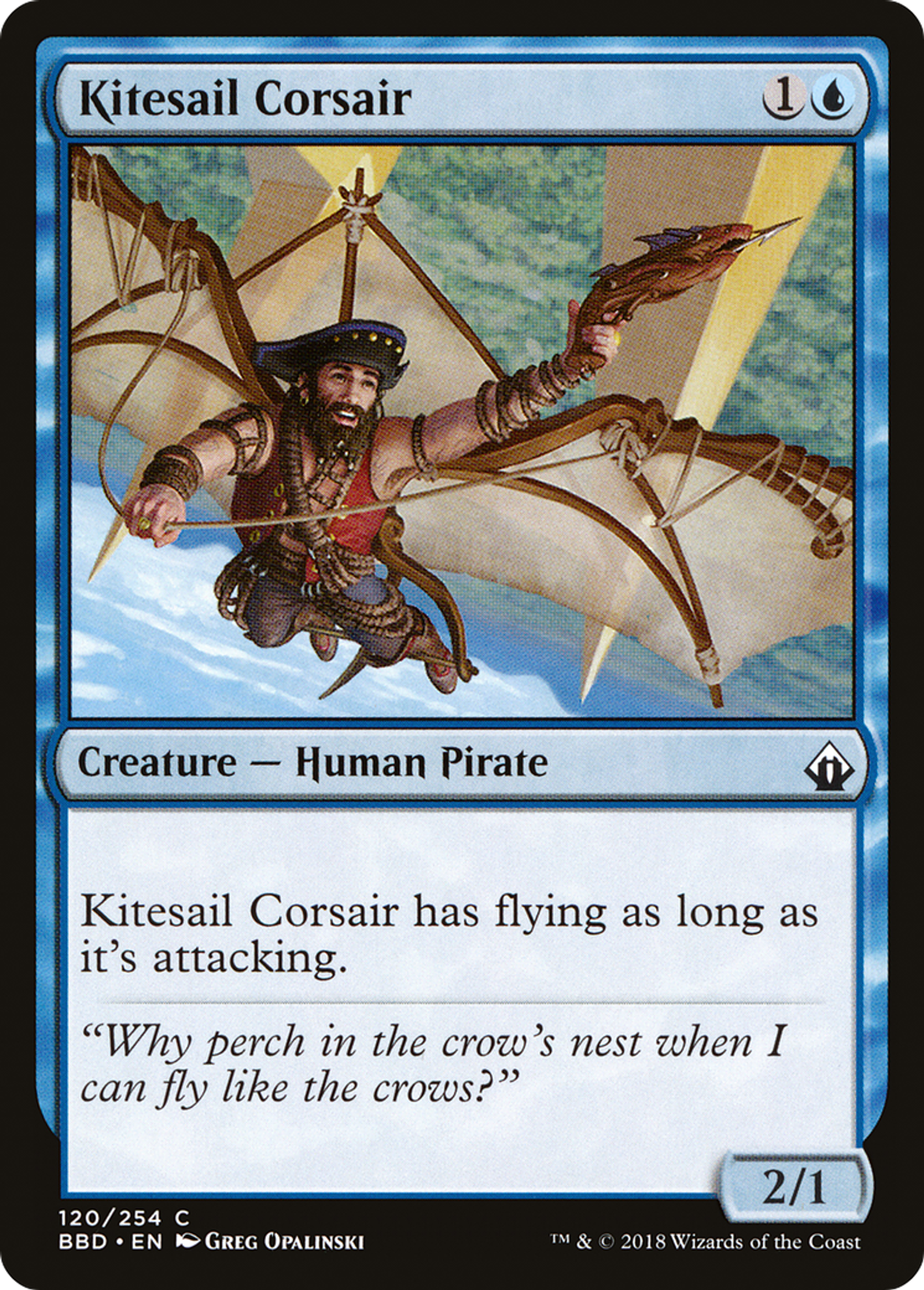 Corsaire à voile volante — Battlebond — Magic: The Gathering