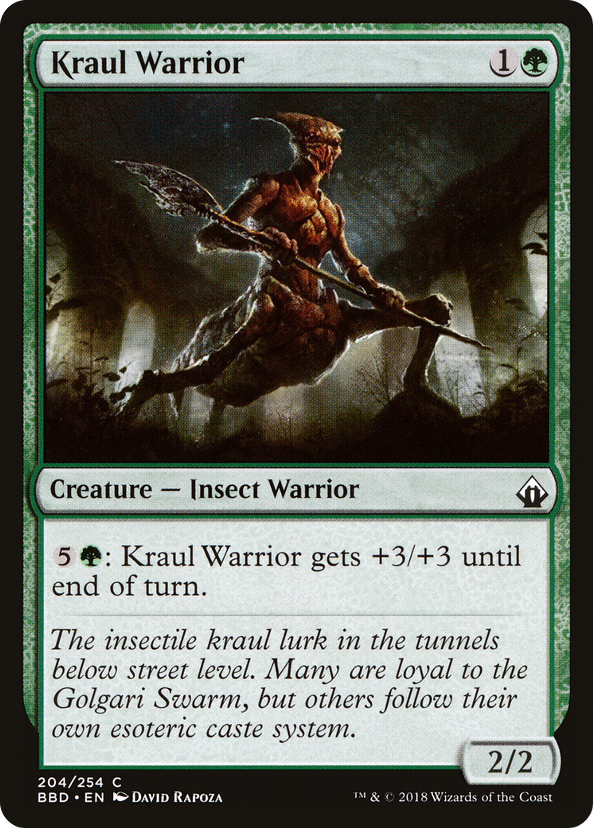 Kraul Warrior — Battlebond — Magic: The Gathering
