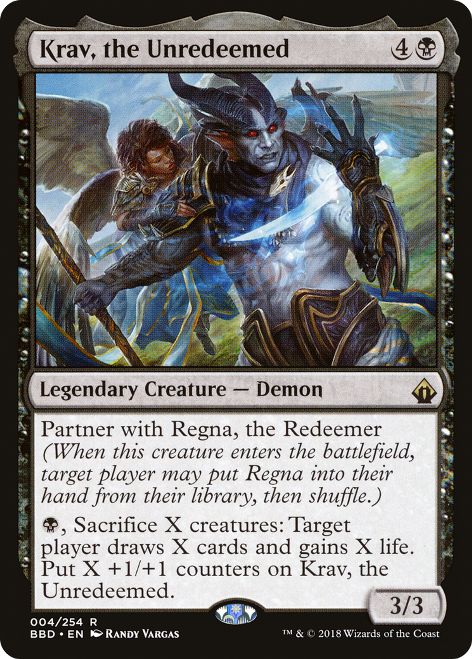 Krav, the Unredeemed — Battlebond — Magic: The Gathering