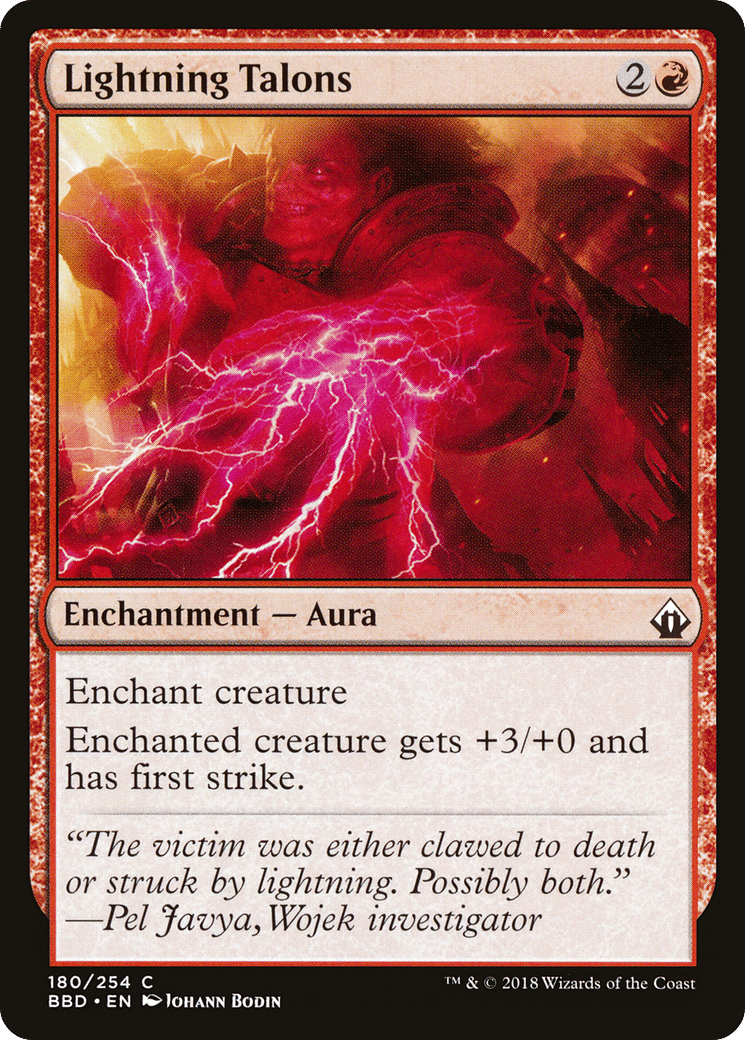 Lightning Talons — Battlebond — Magic: The Gathering