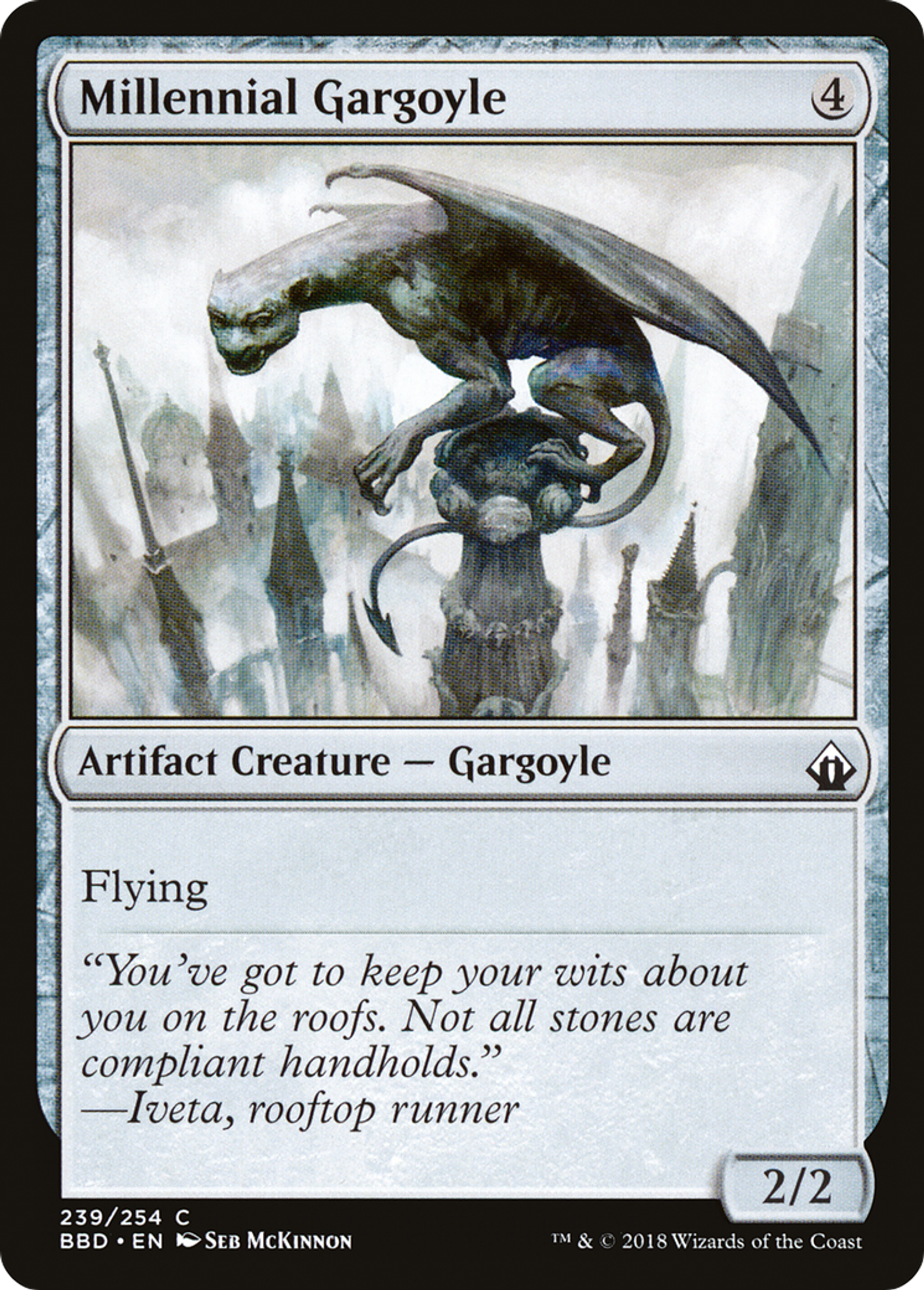 Millennial Gargoyle — Battlebond — Magic: The Gathering