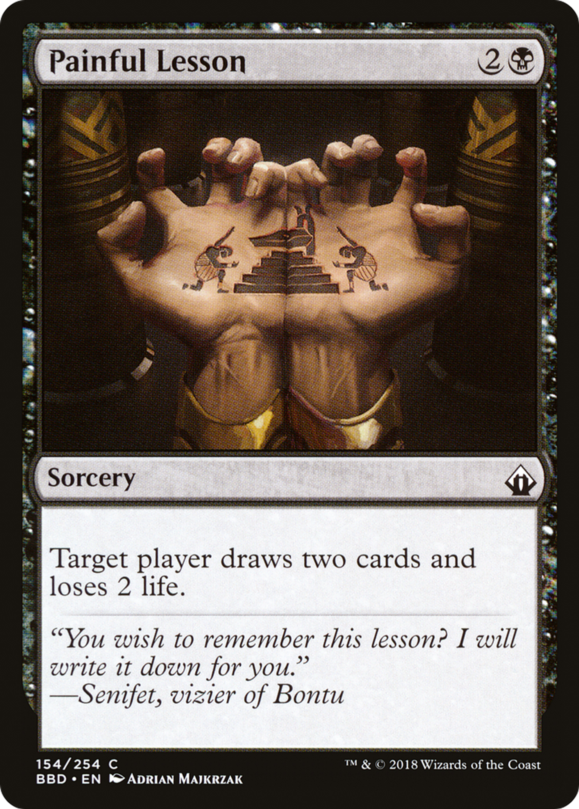 Painful Lesson — Battlebond — Magic: The Gathering