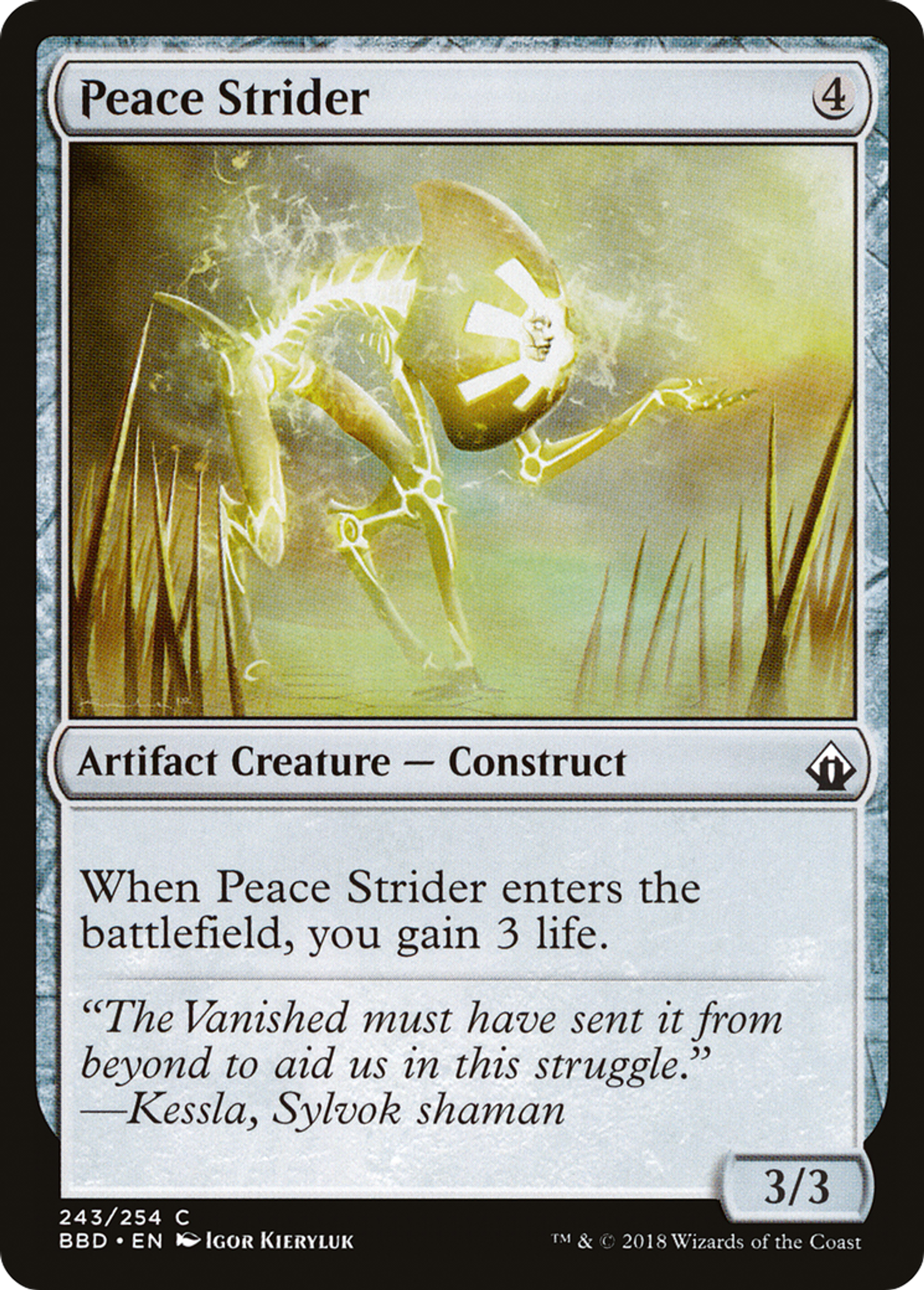 Peace Strider — Battlebond — Magic: The Gathering