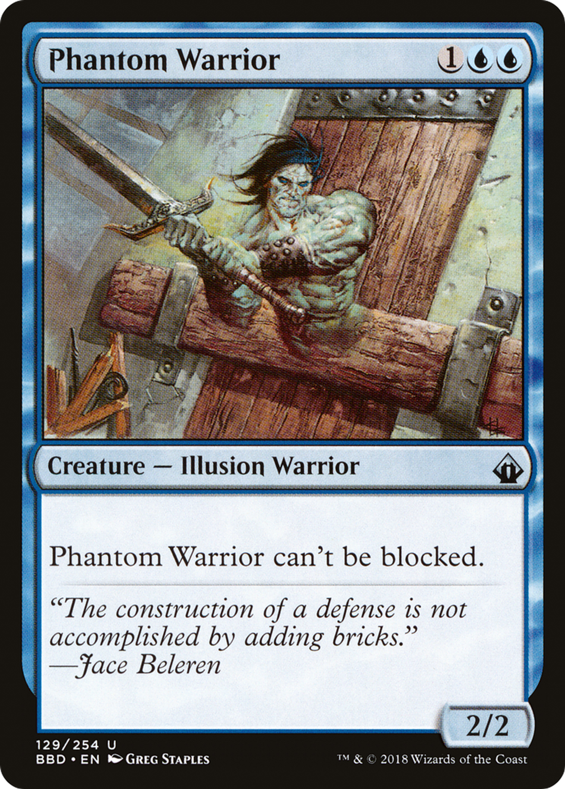 Phantom Warrior — Battlebond — Magic: The Gathering