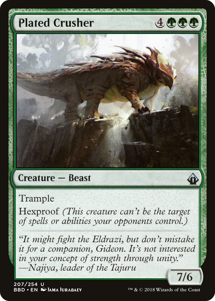Plated Crusher — Battlebond — Magic: The Gathering
